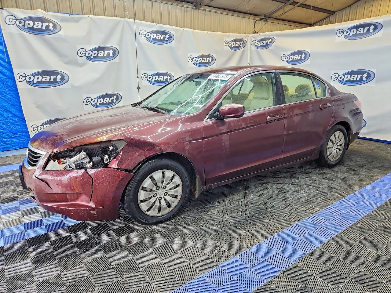 2008 Honda Accord Lx Burgundy vin: JHMCP26358C074710