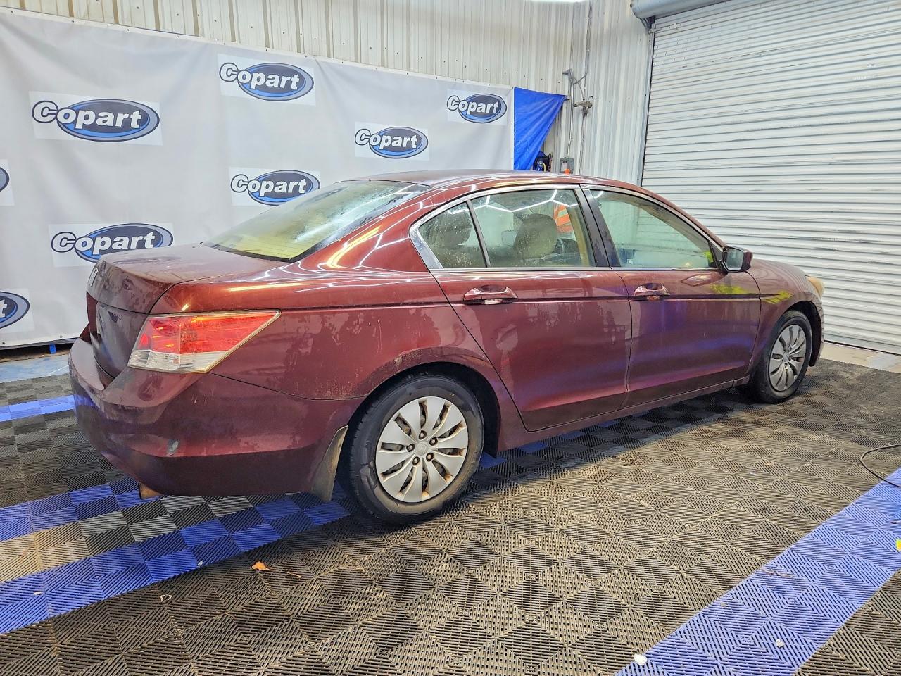 2008 Honda Accord Lx Burgundy vin: JHMCP26358C074710