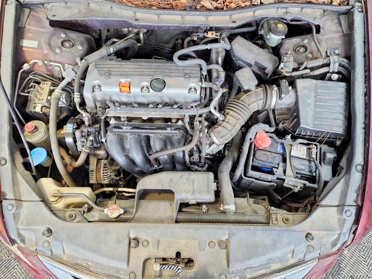 2008 Honda Accord Lx Burgundy vin: JHMCP26358C074710