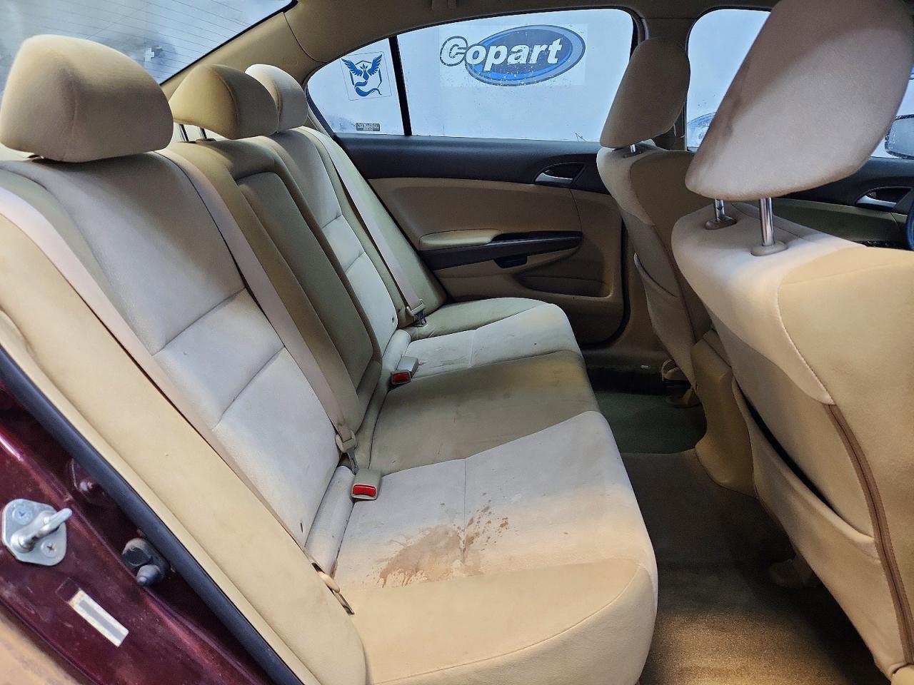 2008 Honda Accord Lx Burgundy vin: JHMCP26358C074710