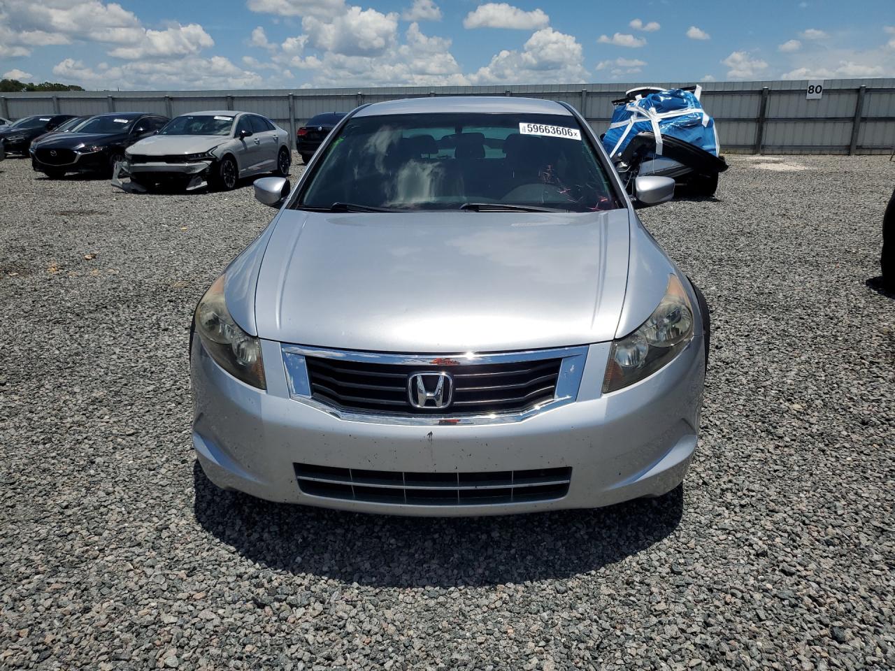 2008 Honda Accord Lx Silver vin: JHMCP26358C076134