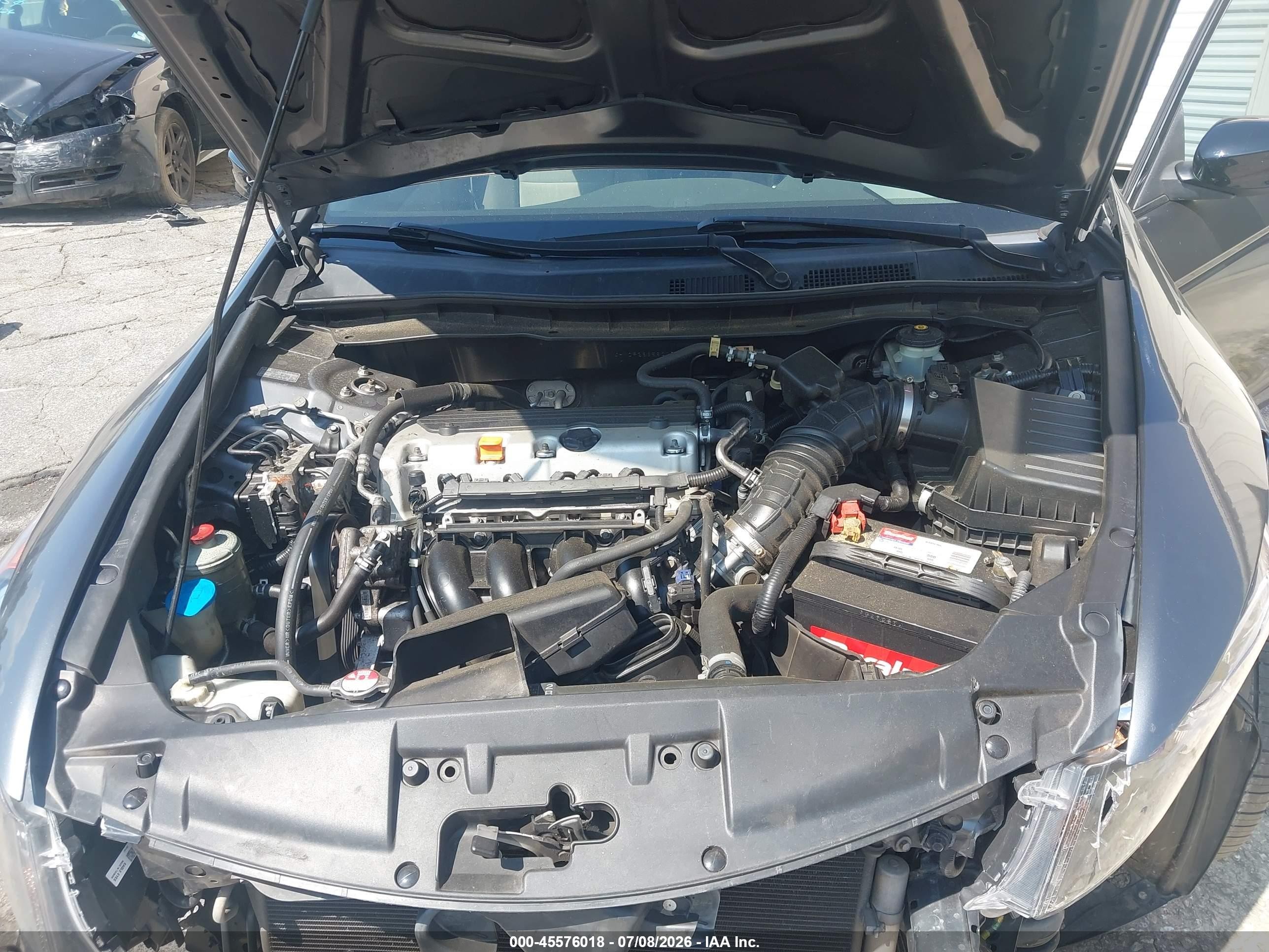 2008 Honda Accord 2.4 Lx Gray vin: JHMCP26358C078997
