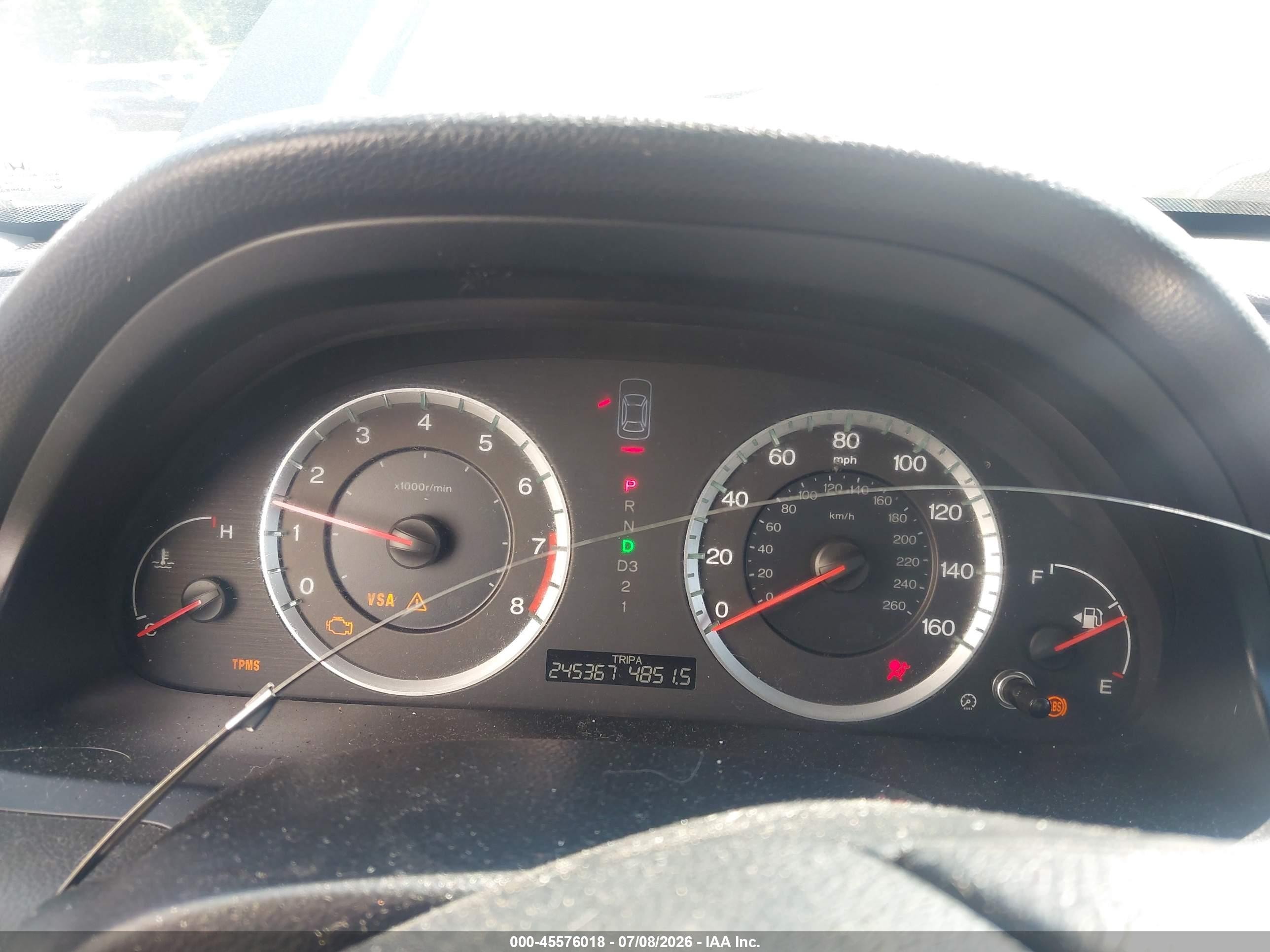 2008 Honda Accord 2.4 Lx Gray vin: JHMCP26358C078997