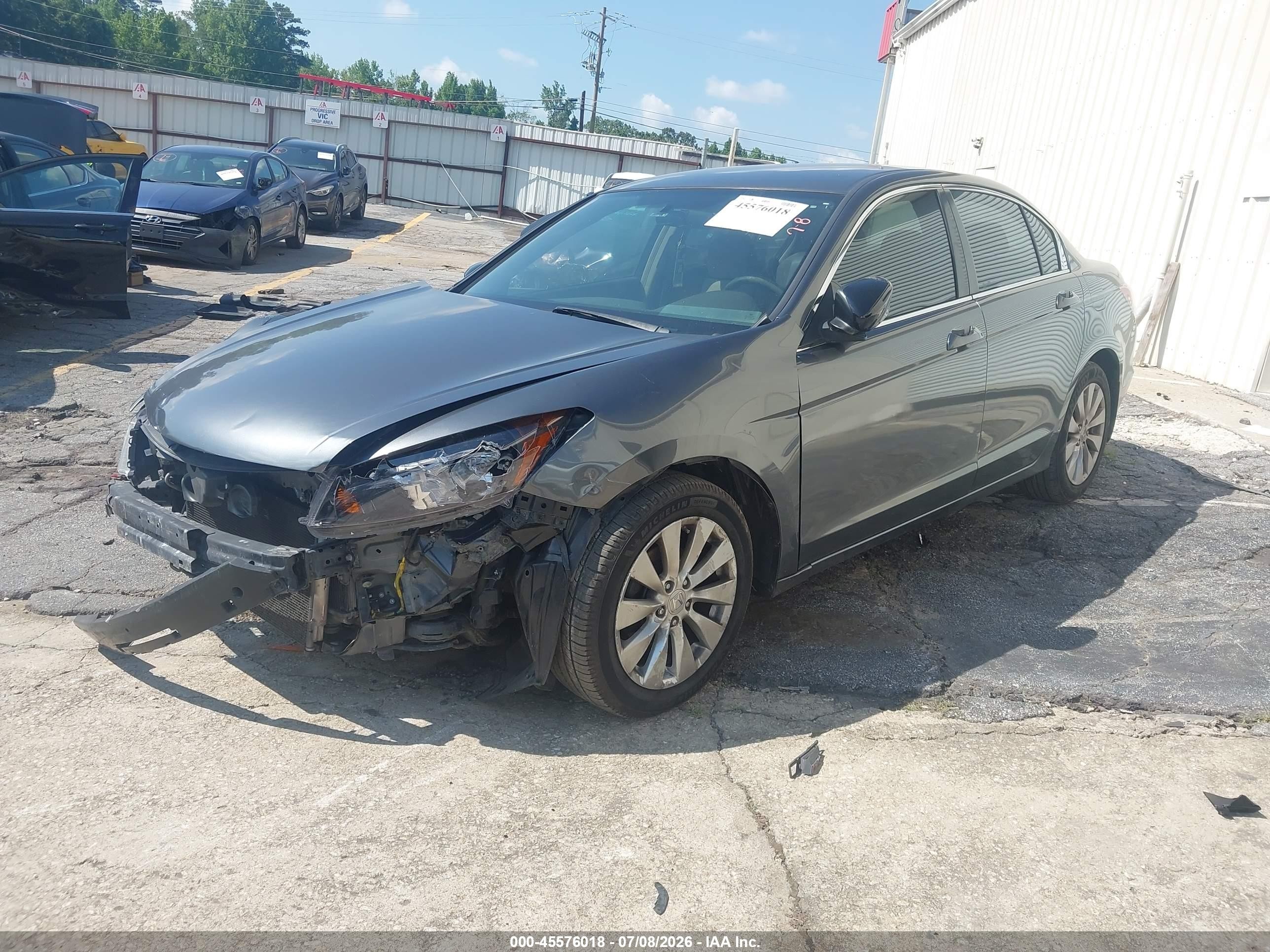 2008 Honda Accord 2.4 Lx Gray vin: JHMCP26358C078997