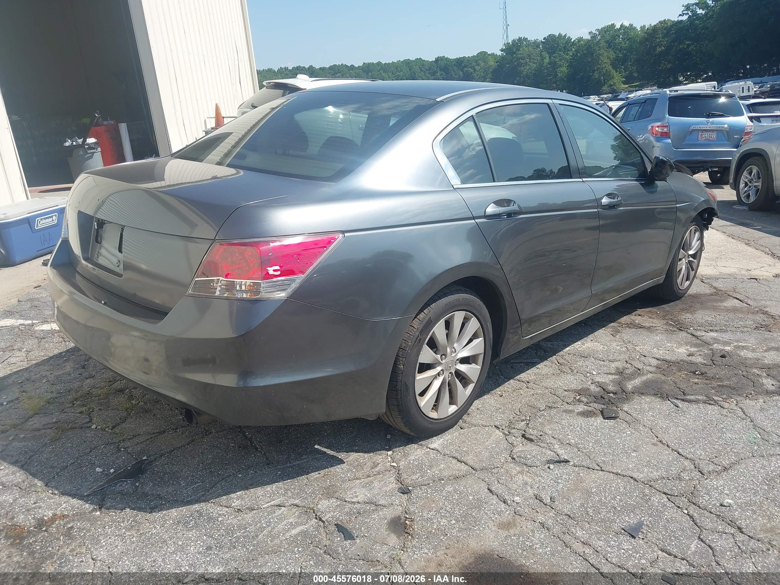 2008 Honda Accord 2.4 Lx Gray vin: JHMCP26358C078997