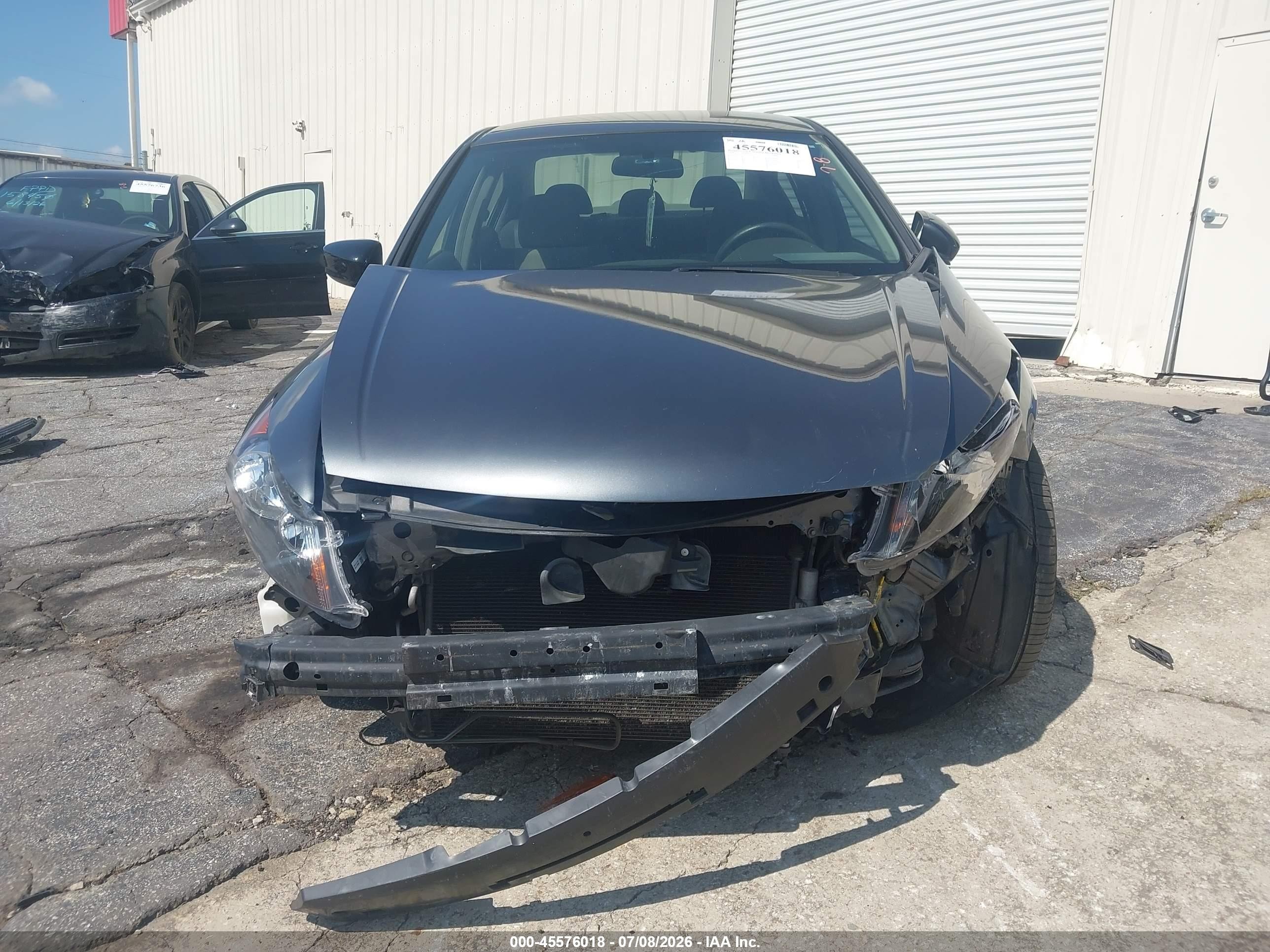 2008 Honda Accord 2.4 Lx Gray vin: JHMCP26358C078997