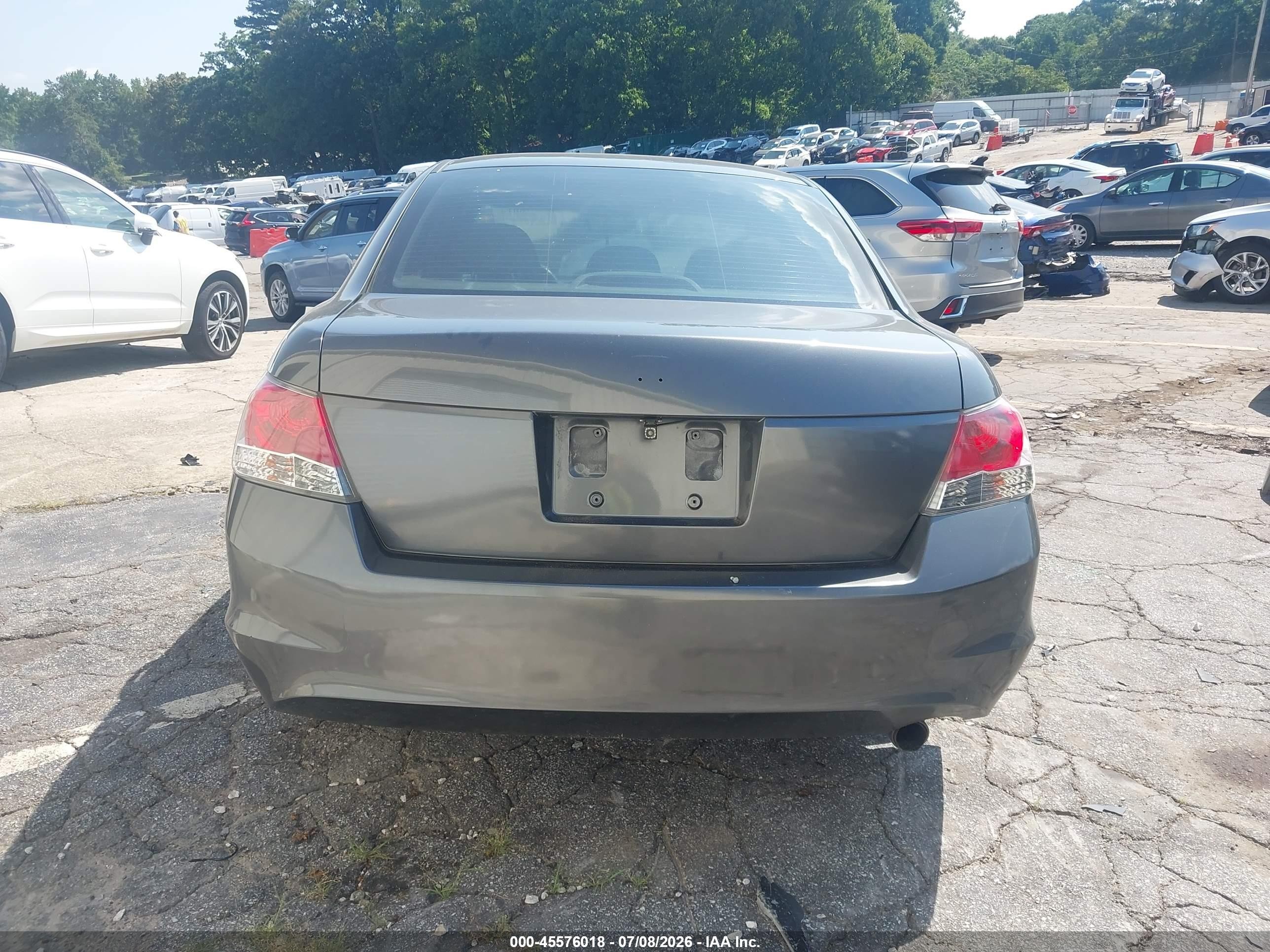 2008 Honda Accord 2.4 Lx Gray vin: JHMCP26358C078997