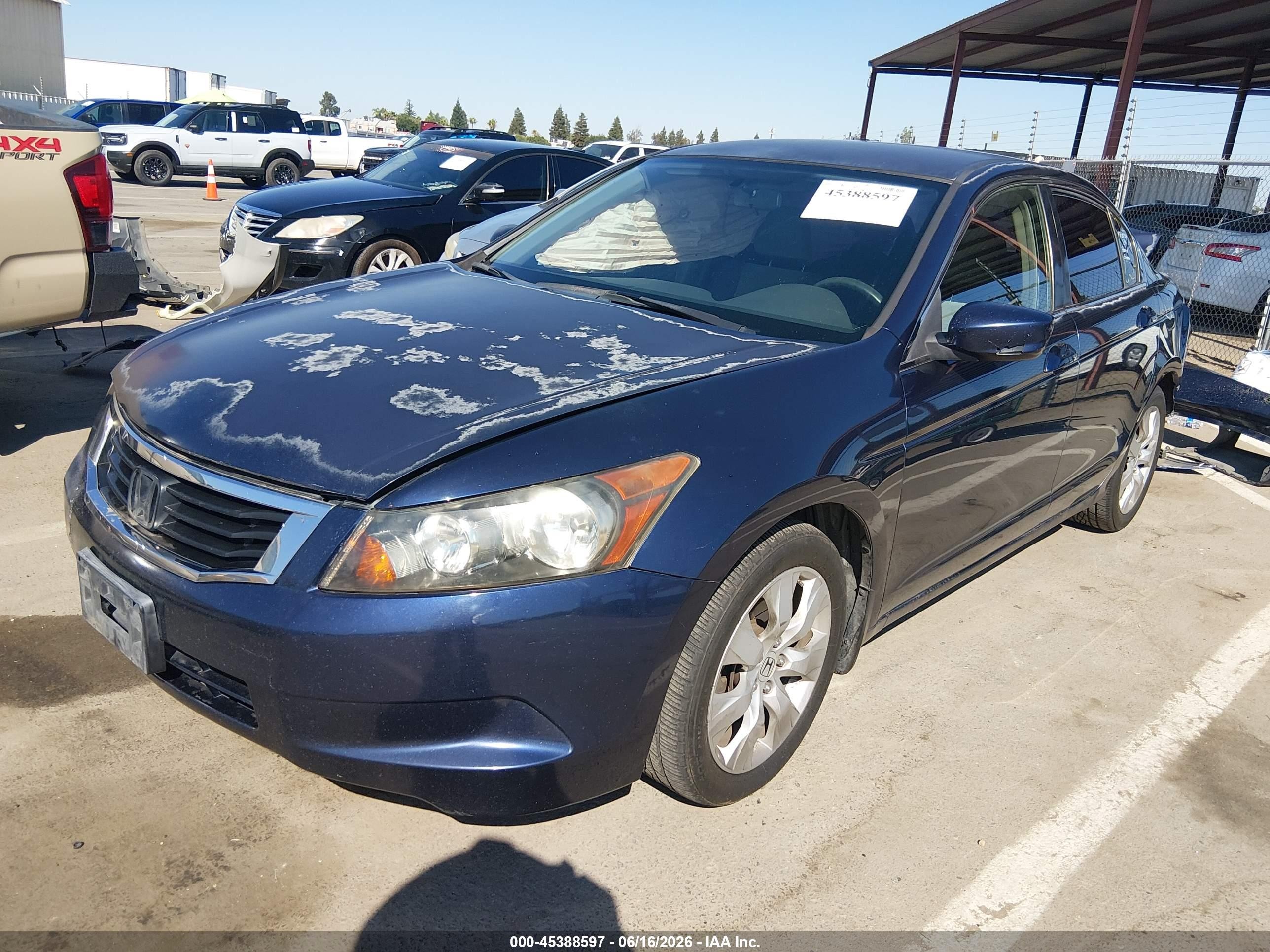 2009 Honda Accord 2.4 Lx Blue vin: JHMCP26359C005856
