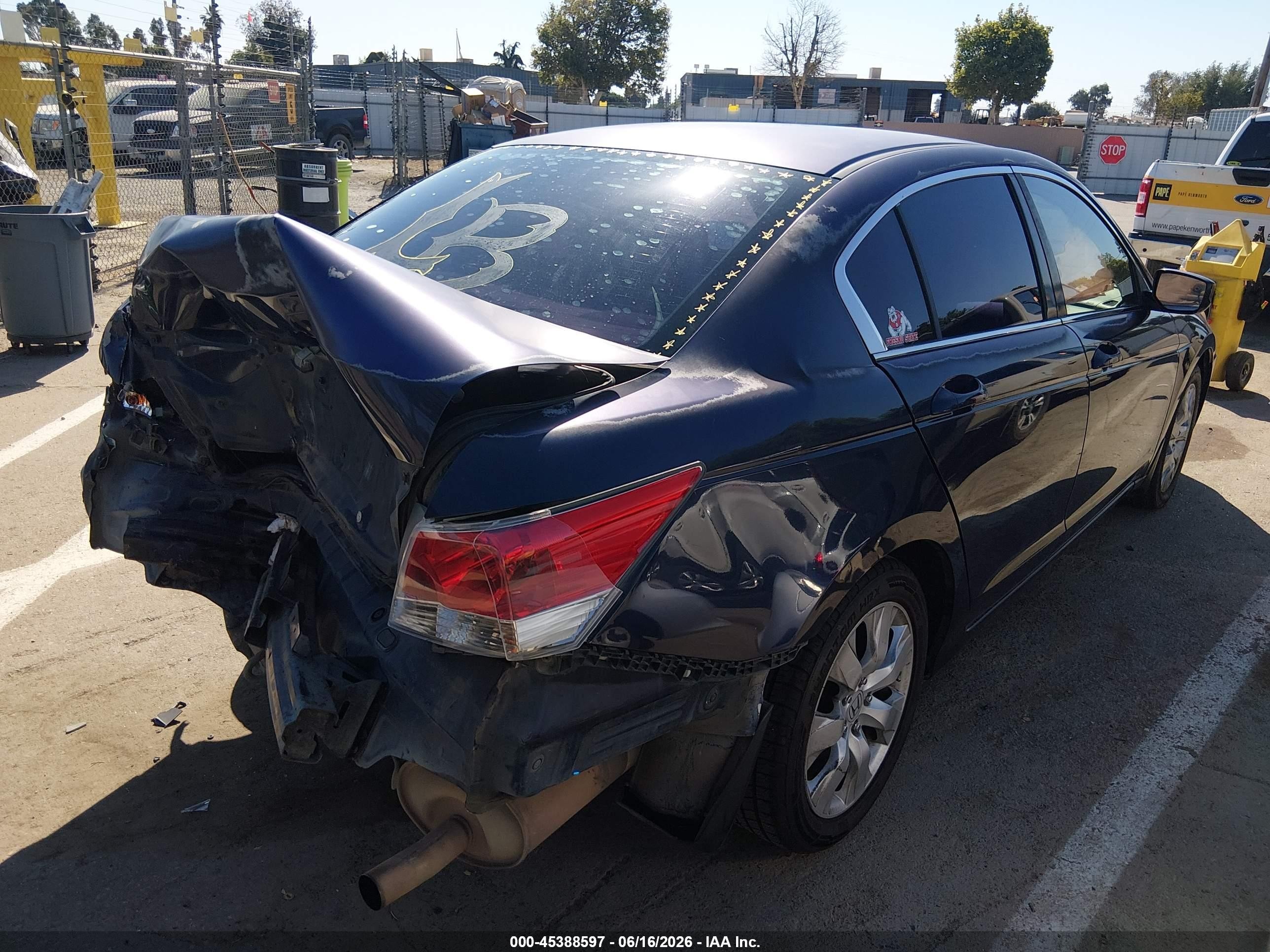 2009 Honda Accord 2.4 Lx Blue vin: JHMCP26359C005856