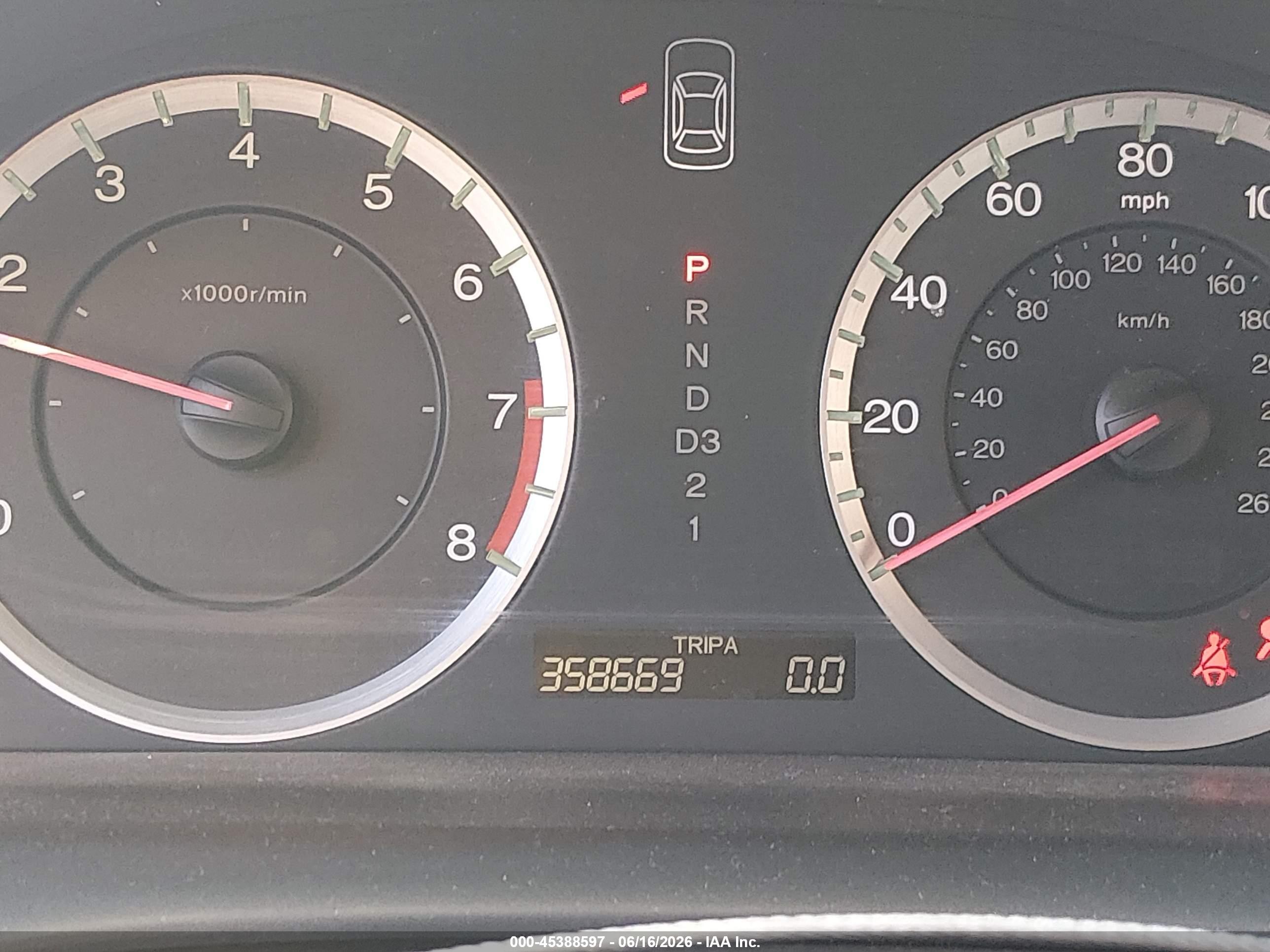 2009 Honda Accord 2.4 Lx Blue vin: JHMCP26359C005856