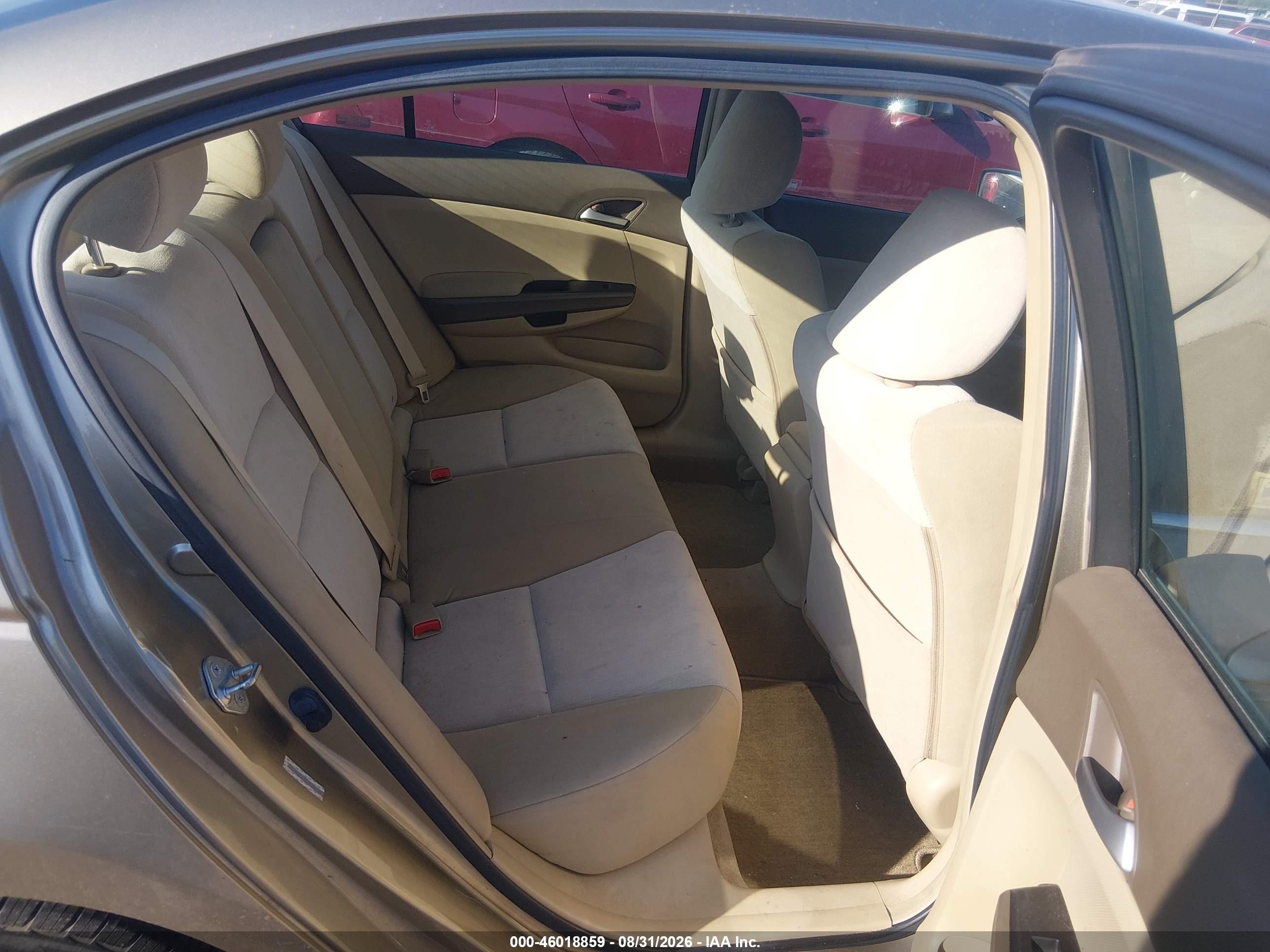 2008 Honda Accord 2.4 Lx Beige vin: JHMCP26368C020929