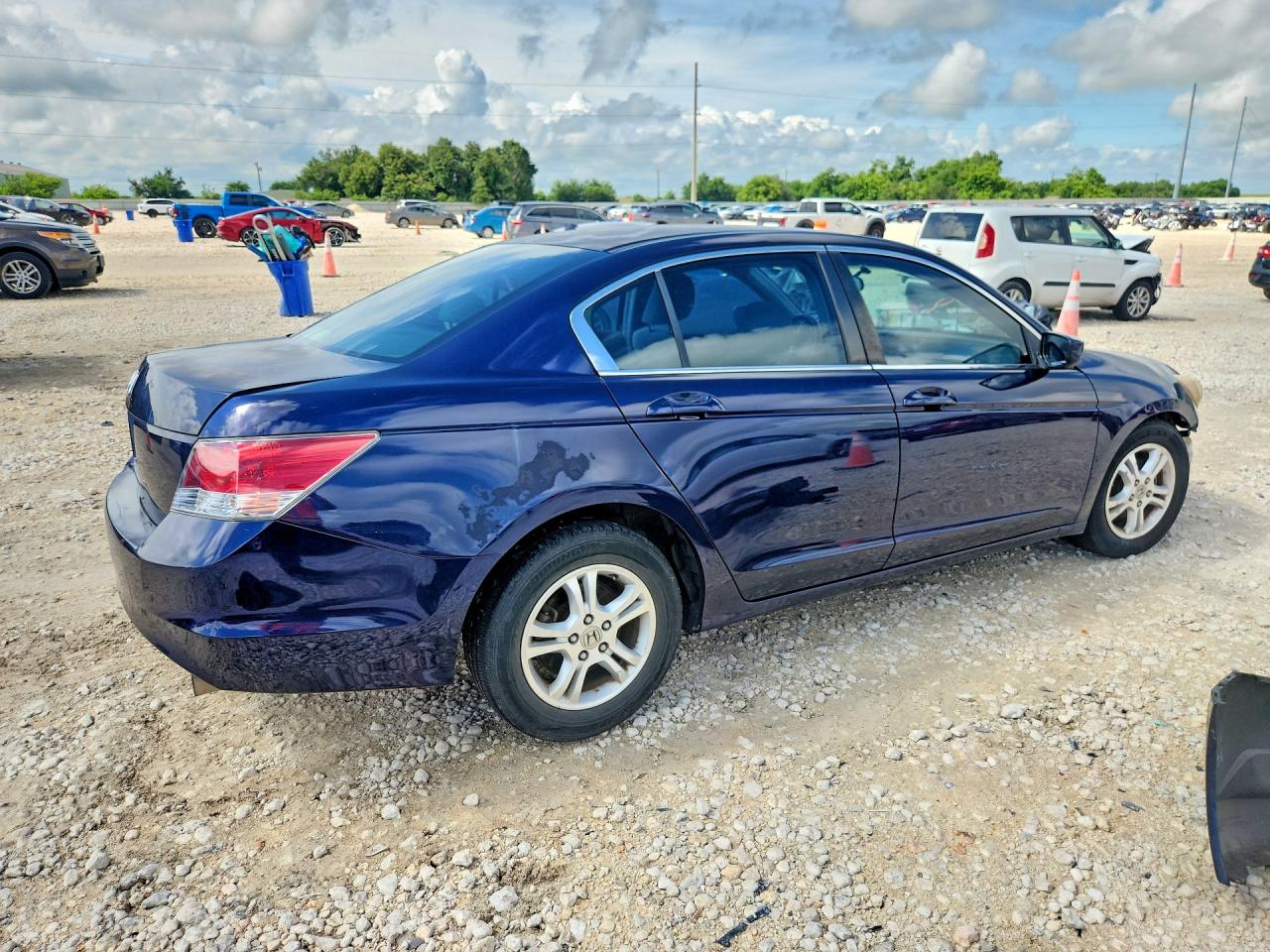 2008 Honda Accord Lx Blue vin: JHMCP26368C049895
