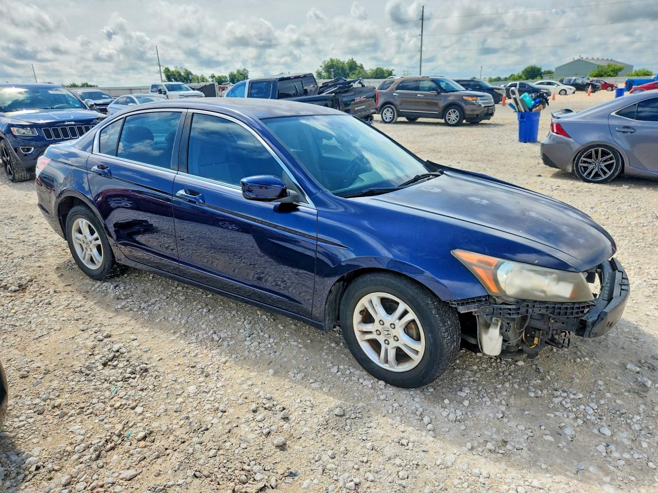 2008 Honda Accord Lx Blue vin: JHMCP26368C049895