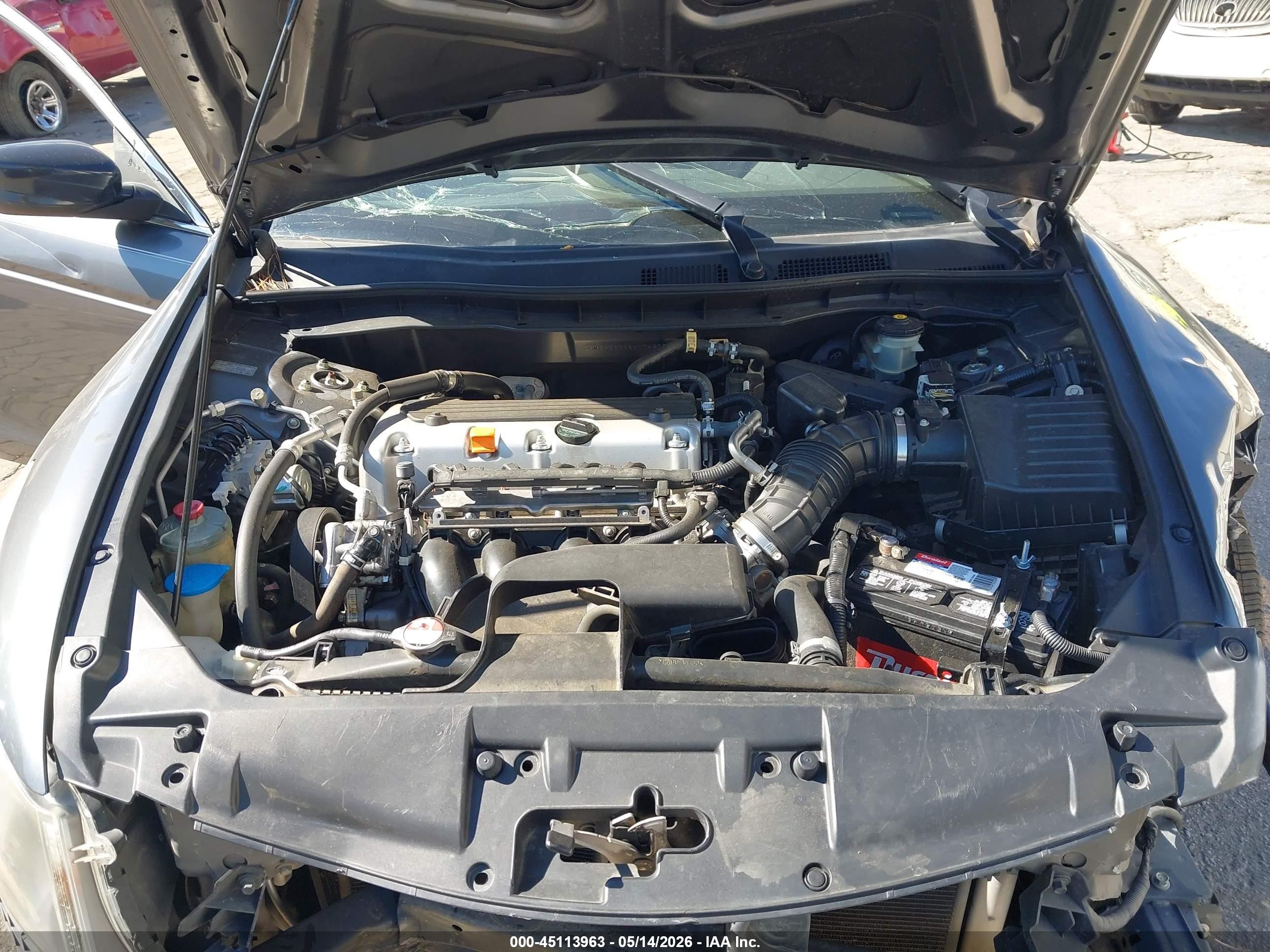 2008 Honda Accord 2.4 Lx Gray vin: JHMCP26368C074862