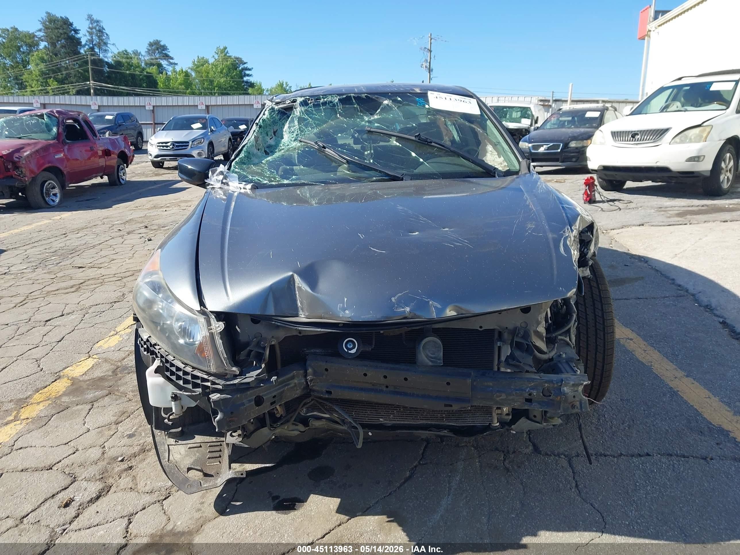 2008 Honda Accord 2.4 Lx Gray vin: JHMCP26368C074862