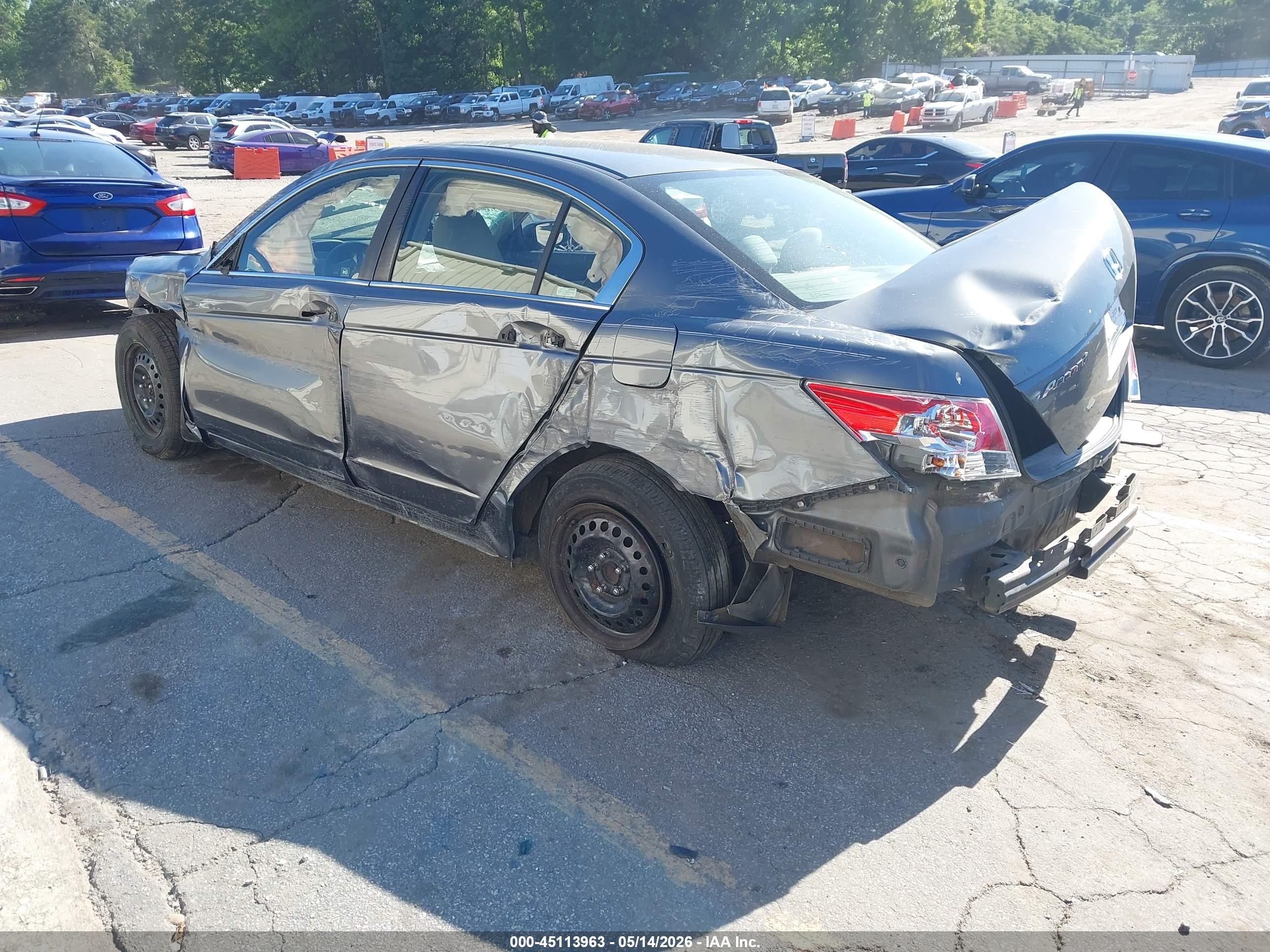 2008 Honda Accord 2.4 Lx Gray vin: JHMCP26368C074862