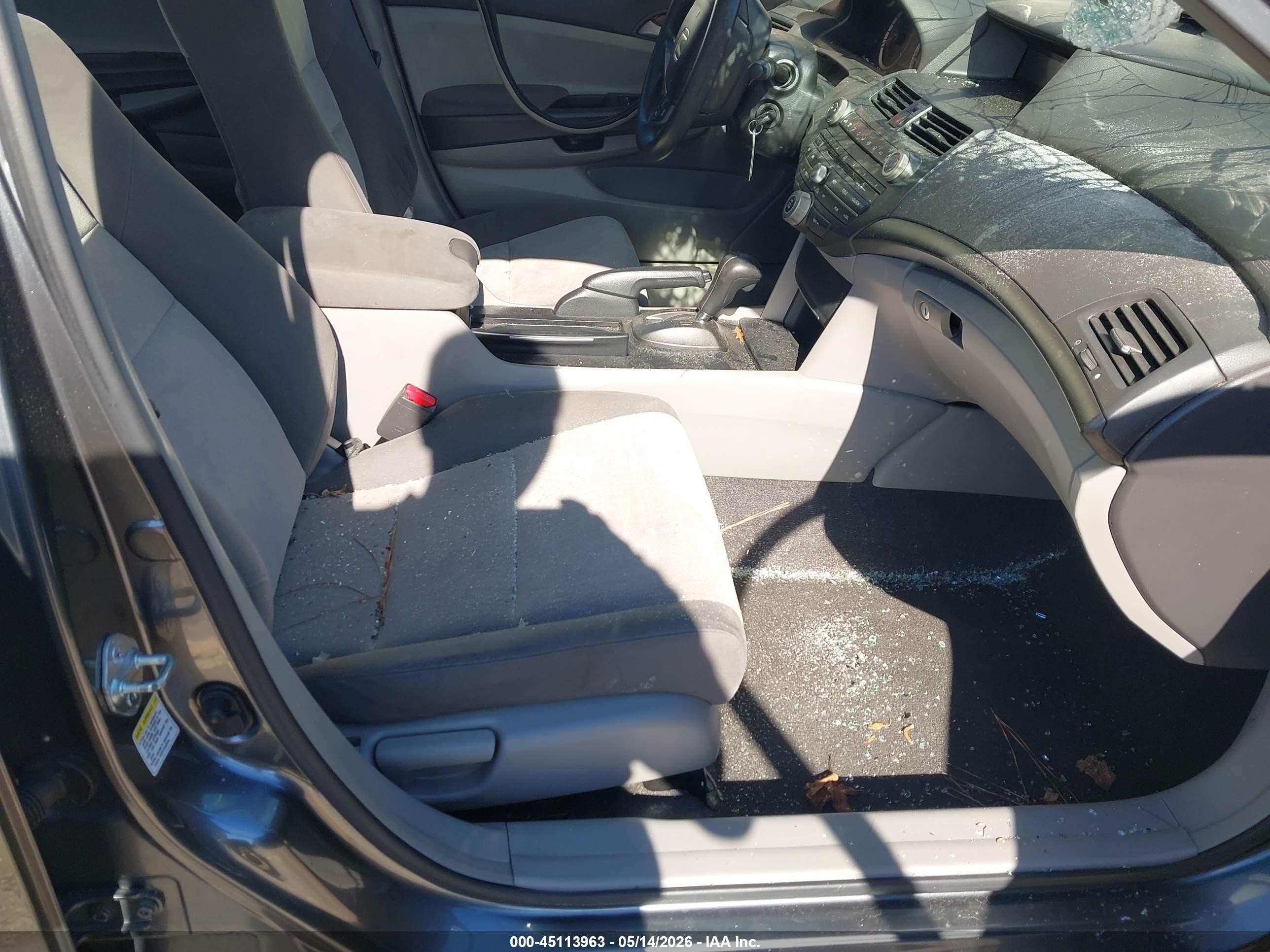 2008 Honda Accord 2.4 Lx Gray vin: JHMCP26368C074862