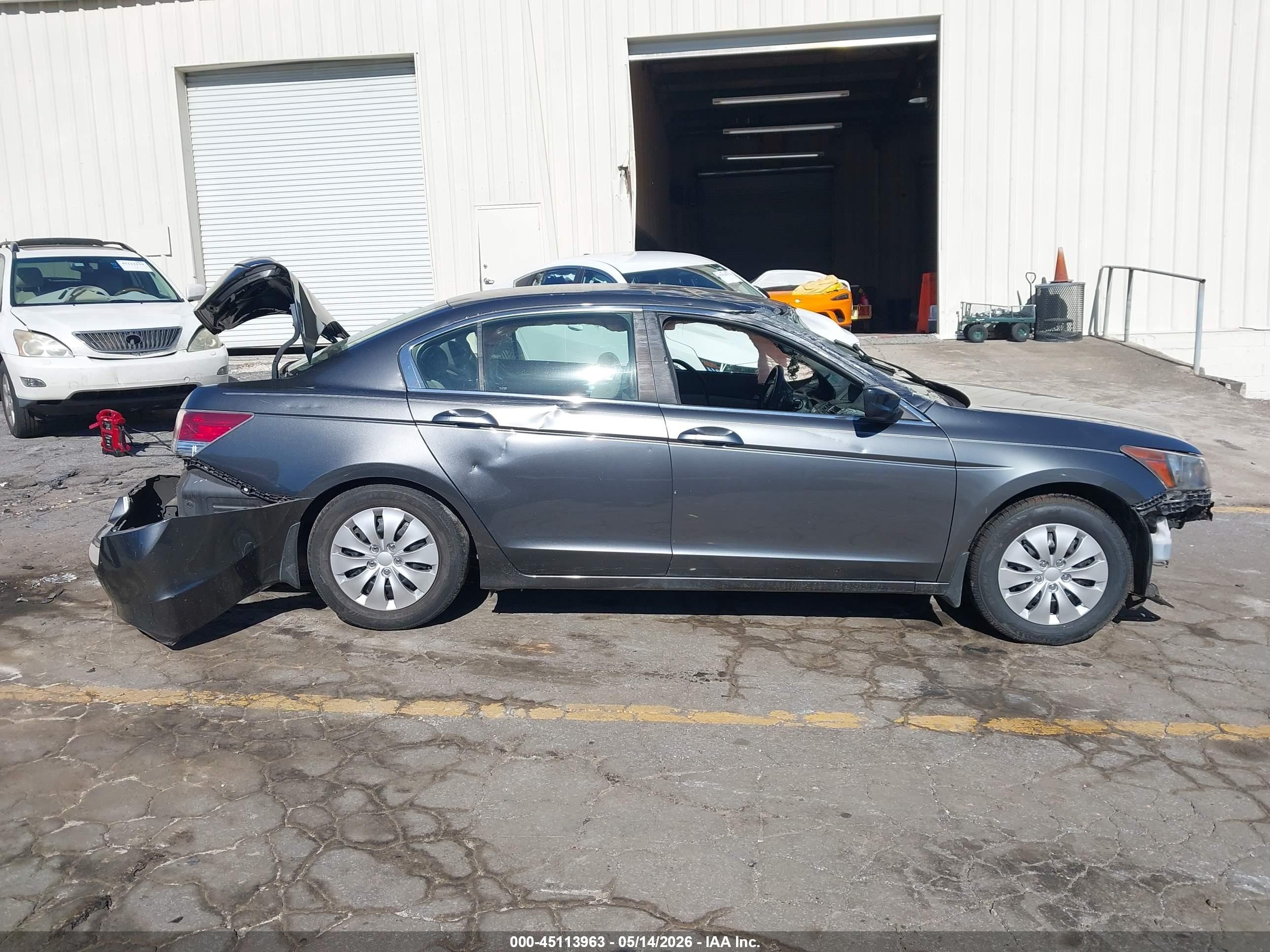 2008 Honda Accord 2.4 Lx Gray vin: JHMCP26368C074862