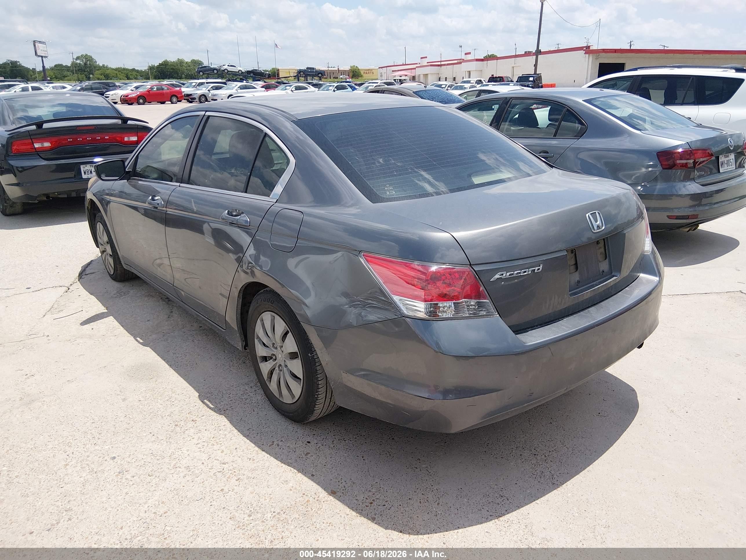 2008 Honda Accord 2.4 Lx Gray vin: JHMCP26368C076224