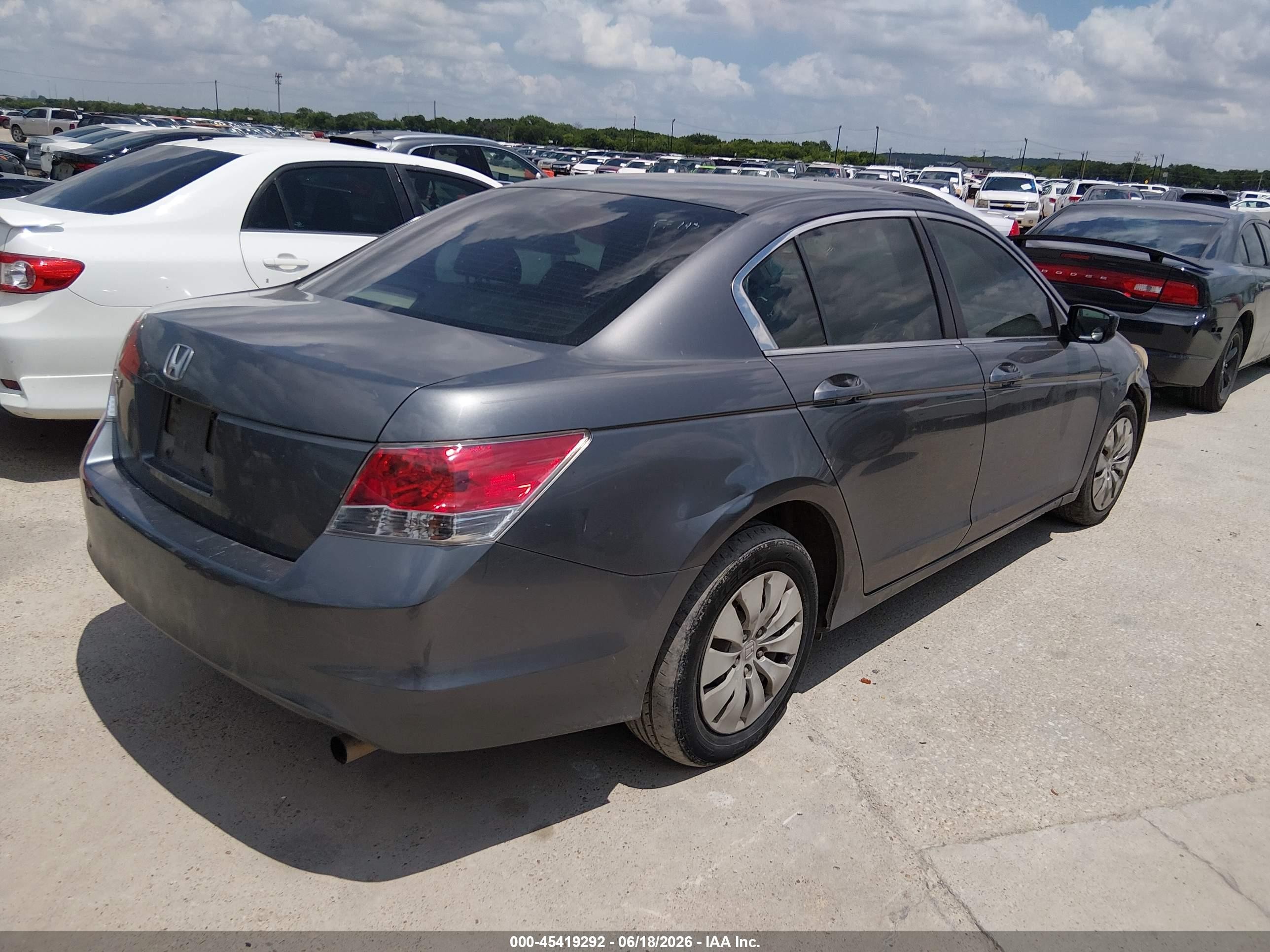 2008 Honda Accord 2.4 Lx Gray vin: JHMCP26368C076224