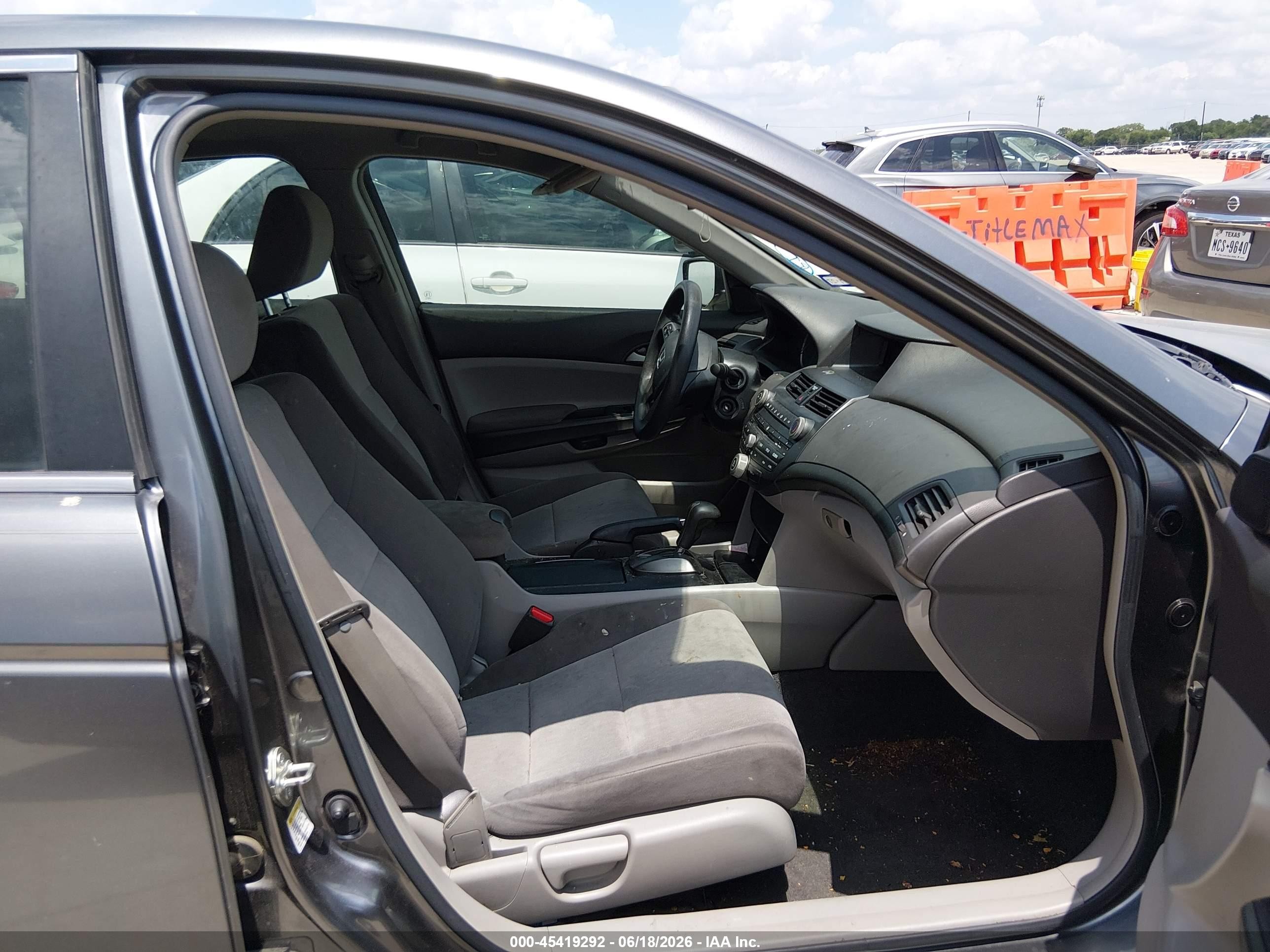 2008 Honda Accord 2.4 Lx Gray vin: JHMCP26368C076224