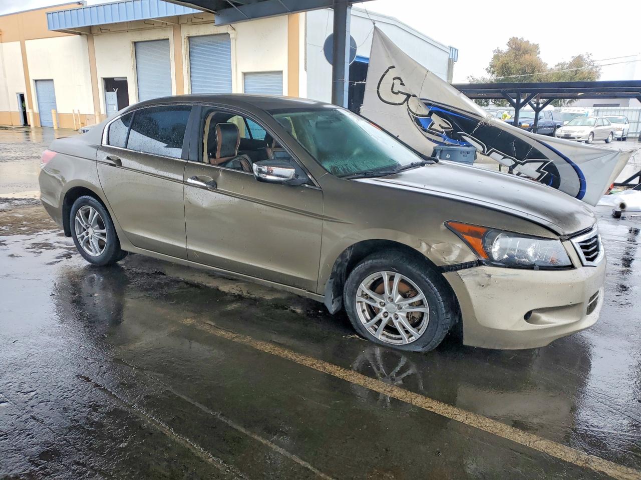2008 Honda Accord Lx Tan vin: JHMCP26378C011754