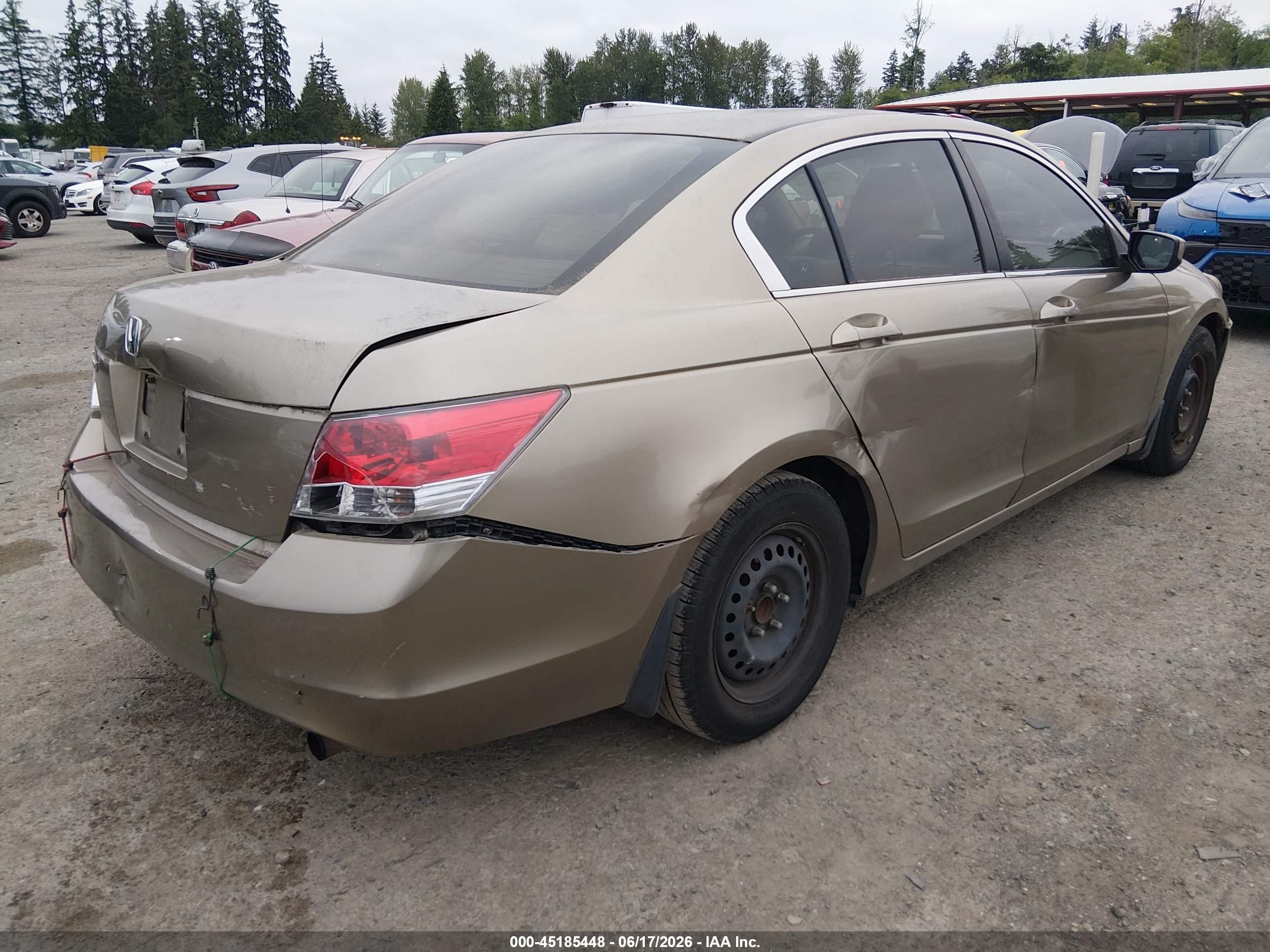 2008 Honda Accord 2.4 Lx Gold vin: JHMCP26378C017389
