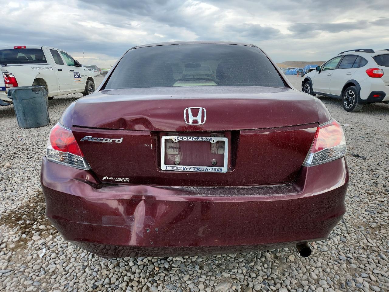 2008 Honda Accord Lx Maroon vin: JHMCP26378C033706