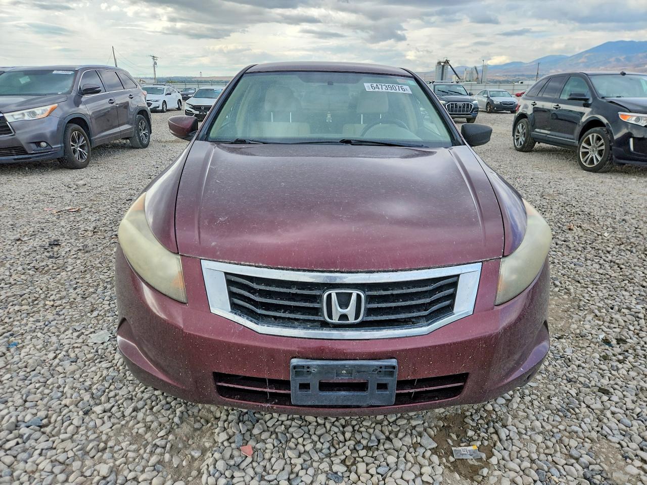 2008 Honda Accord Lx Maroon vin: JHMCP26378C033706