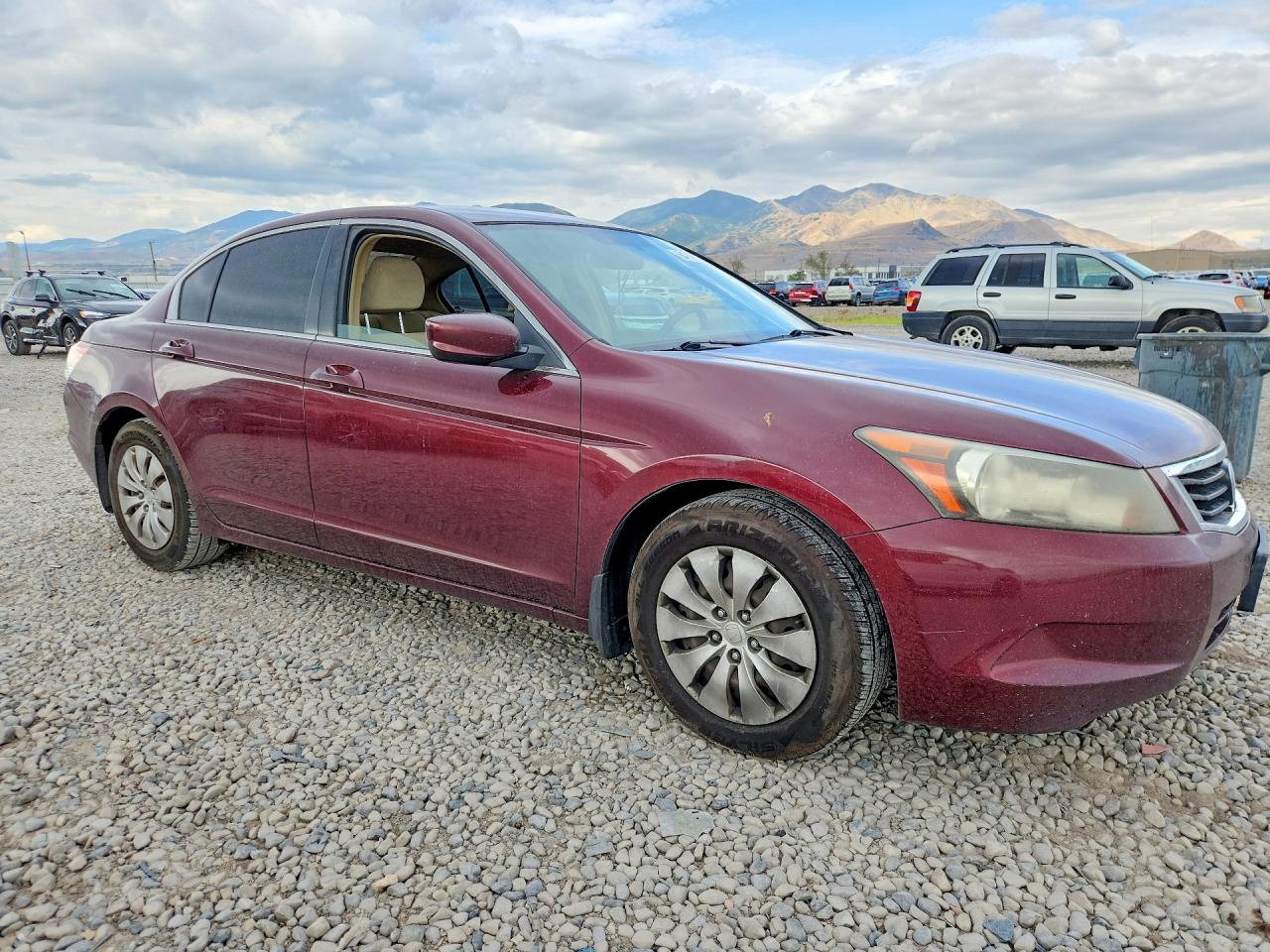 2008 Honda Accord Lx Maroon vin: JHMCP26378C033706