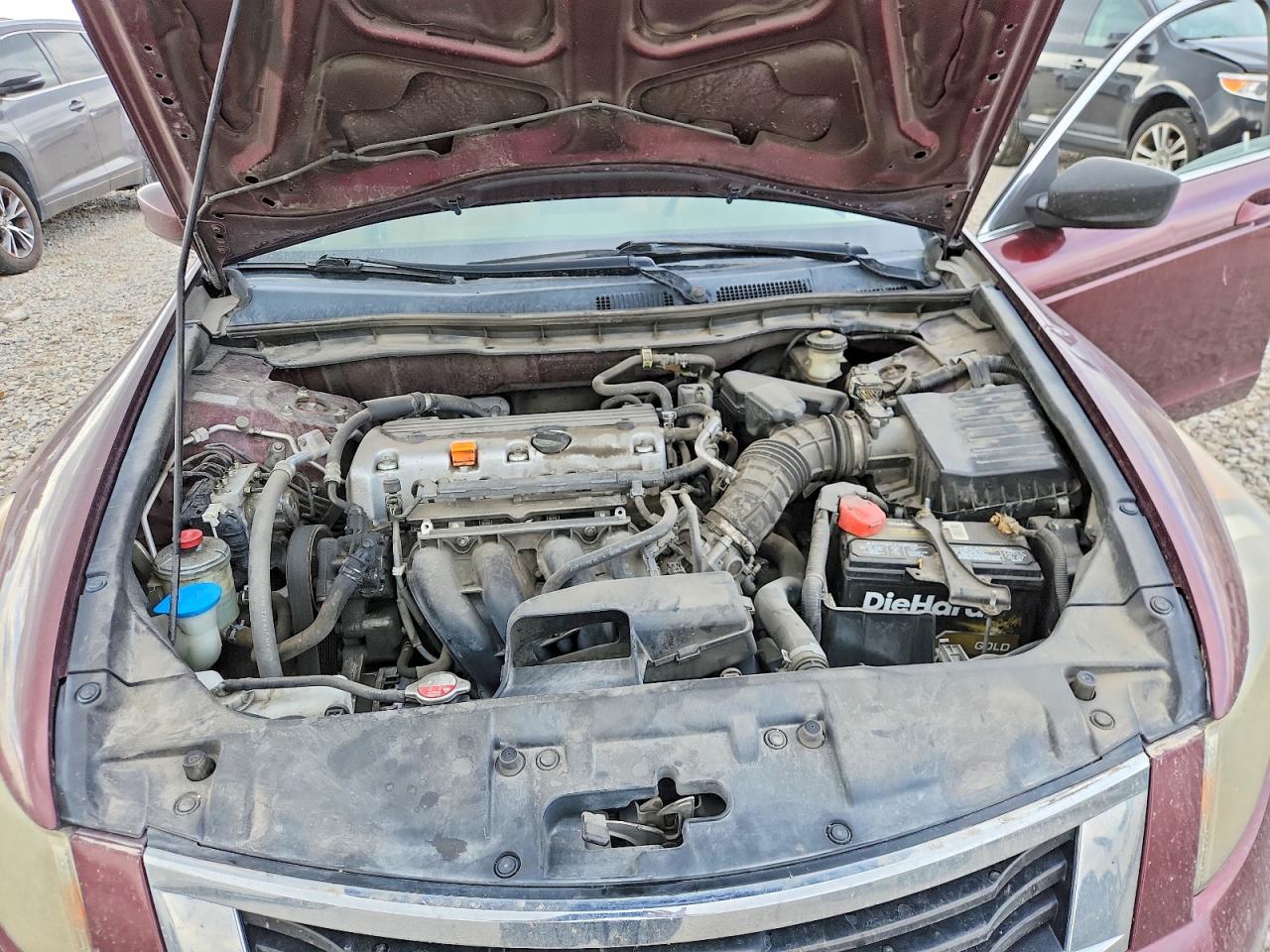 2008 Honda Accord Lx Maroon vin: JHMCP26378C033706