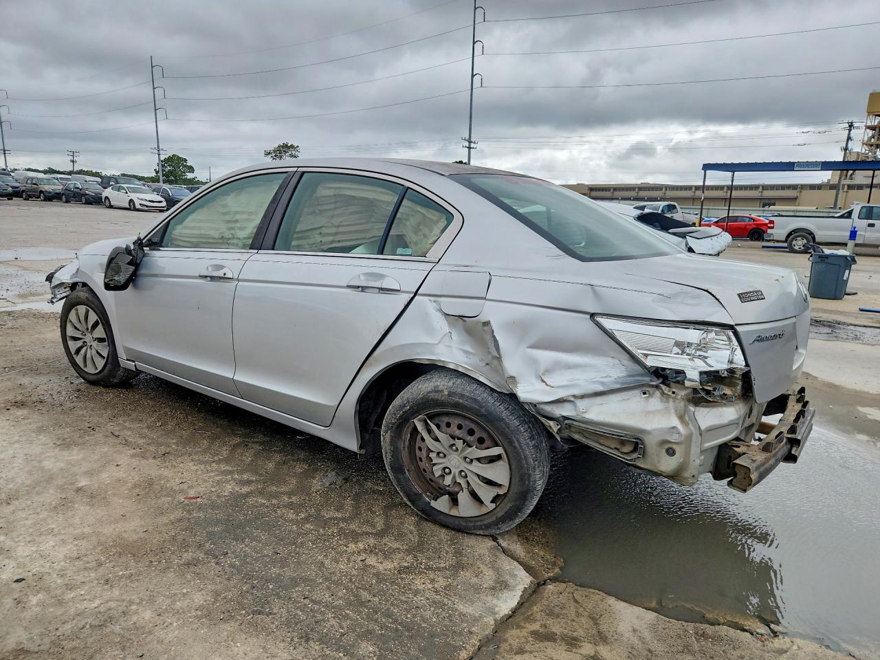 2008 Honda Accord Lx Silver vin: JHMCP26378C048108