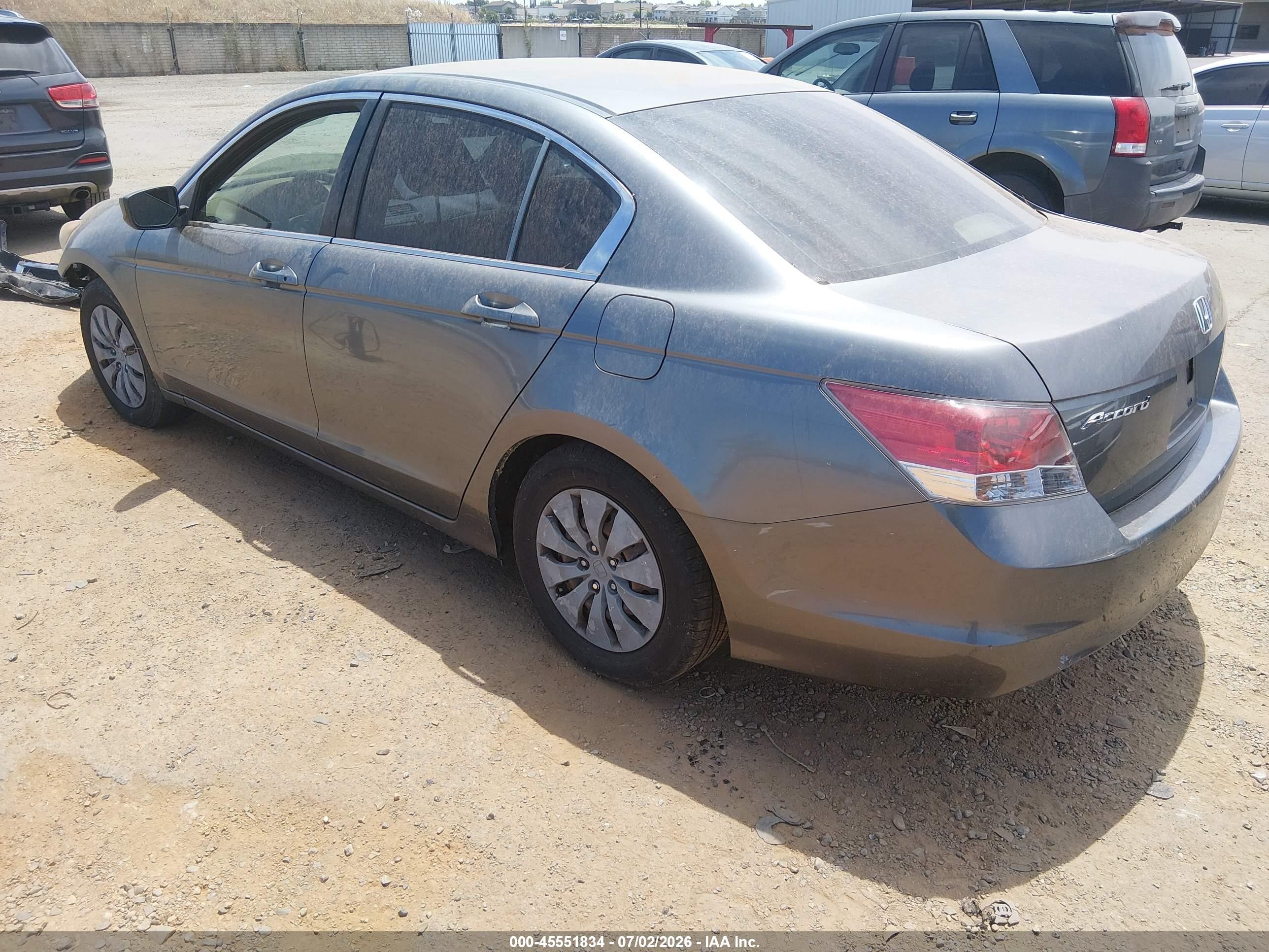 2008 Honda Accord 2.4 Lx Gray vin: JHMCP26388C027669