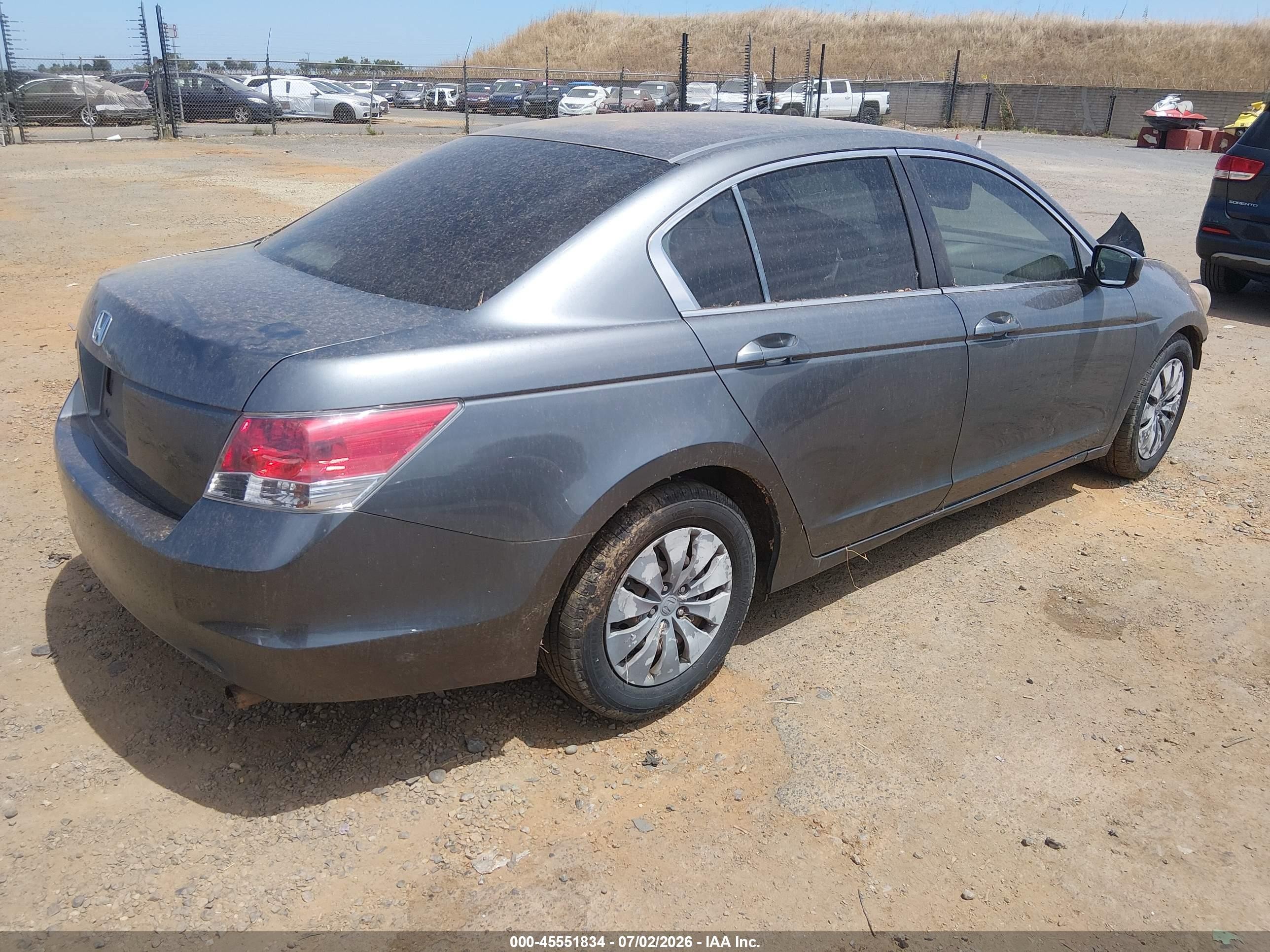 2008 Honda Accord 2.4 Lx Gray vin: JHMCP26388C027669