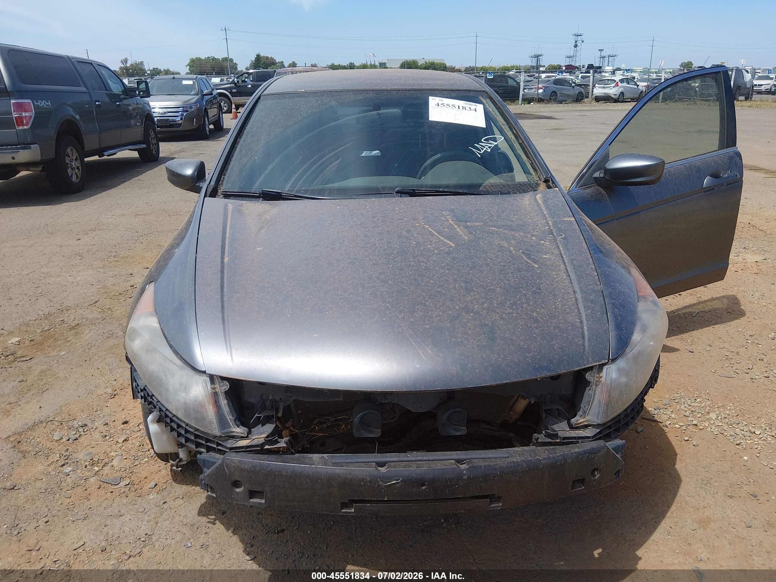 2008 Honda Accord 2.4 Lx Gray vin: JHMCP26388C027669