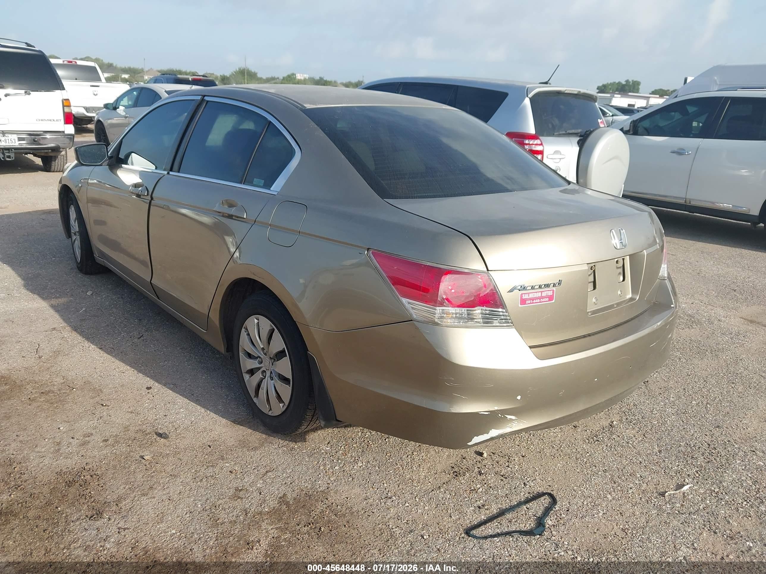 2008 Honda Accord 2.4 Lx Gold vin: JHMCP26388C074622