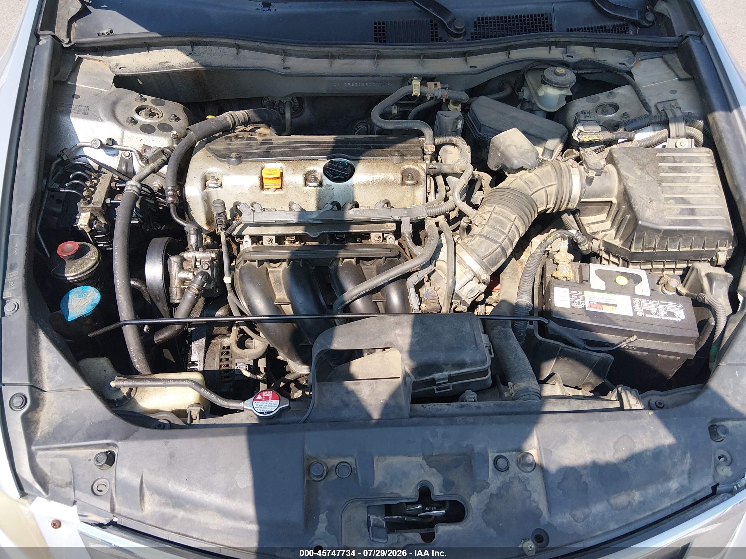 2008 Honda Accord 2.4 Lx Silver vin: JHMCP26388C078931