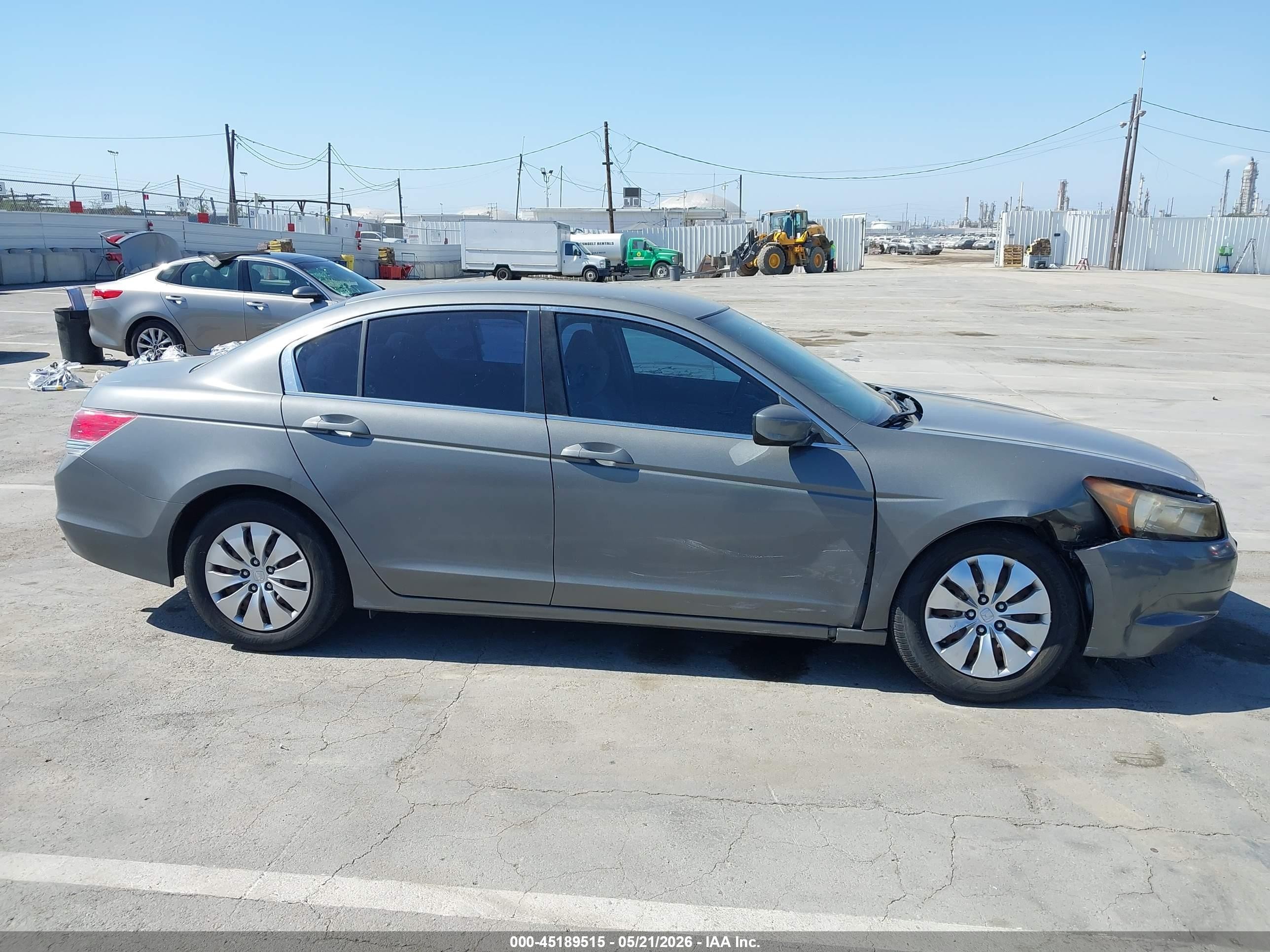 2008 Honda Accord 2.4 Lx Gray vin: JHMCP26398C072121