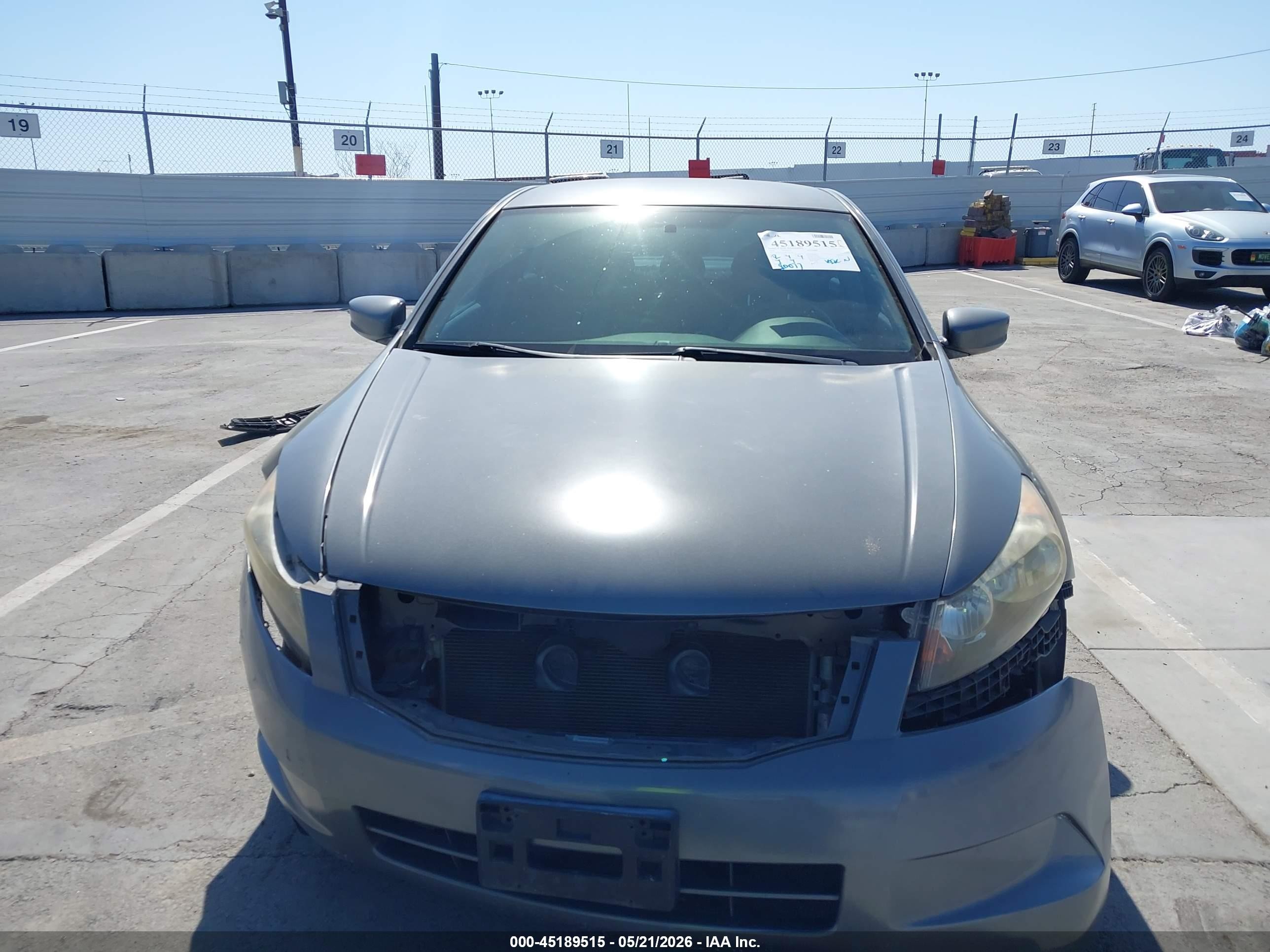 2008 Honda Accord 2.4 Lx Gray vin: JHMCP26398C072121