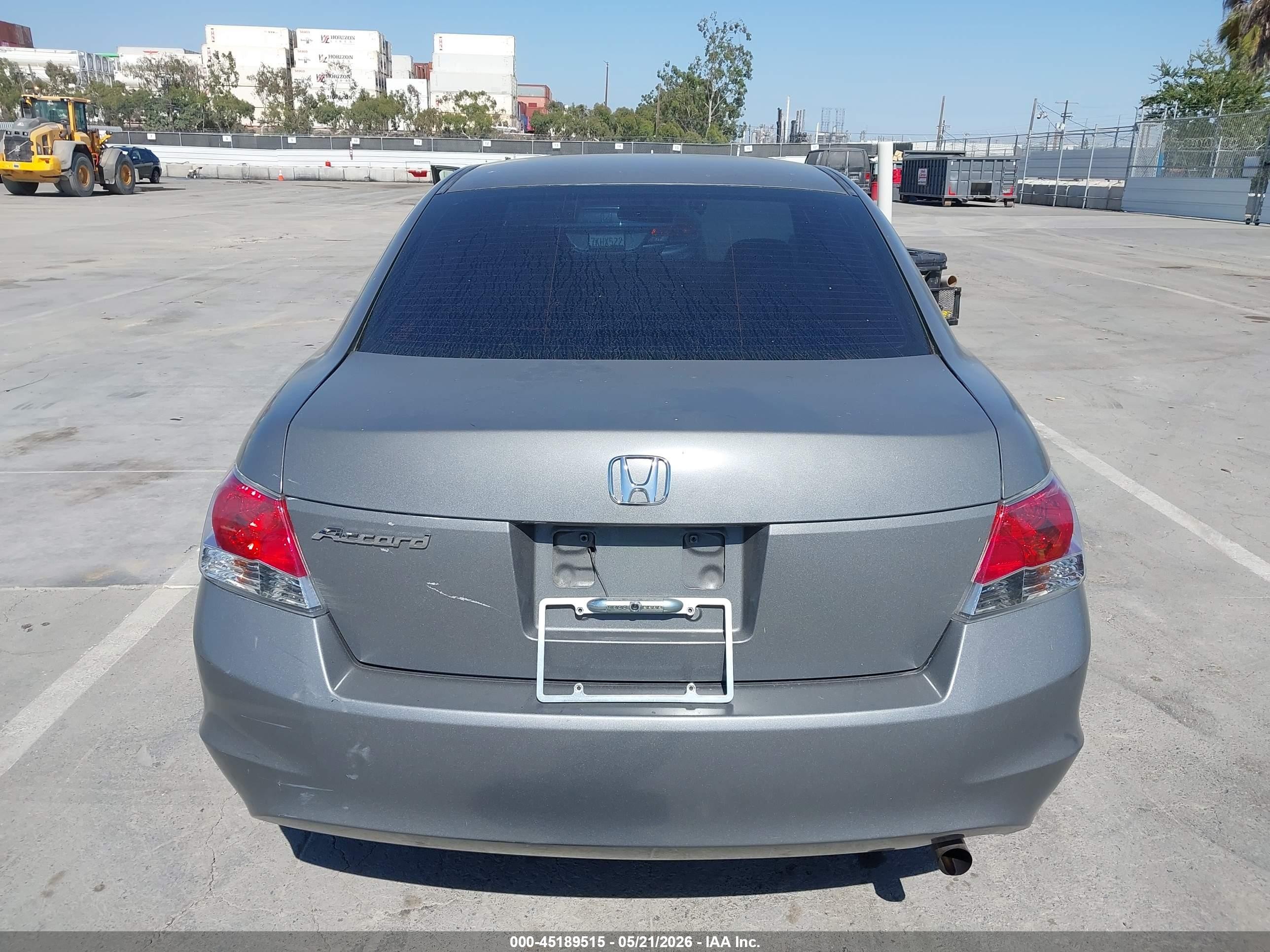 2008 Honda Accord 2.4 Lx Gray vin: JHMCP26398C072121