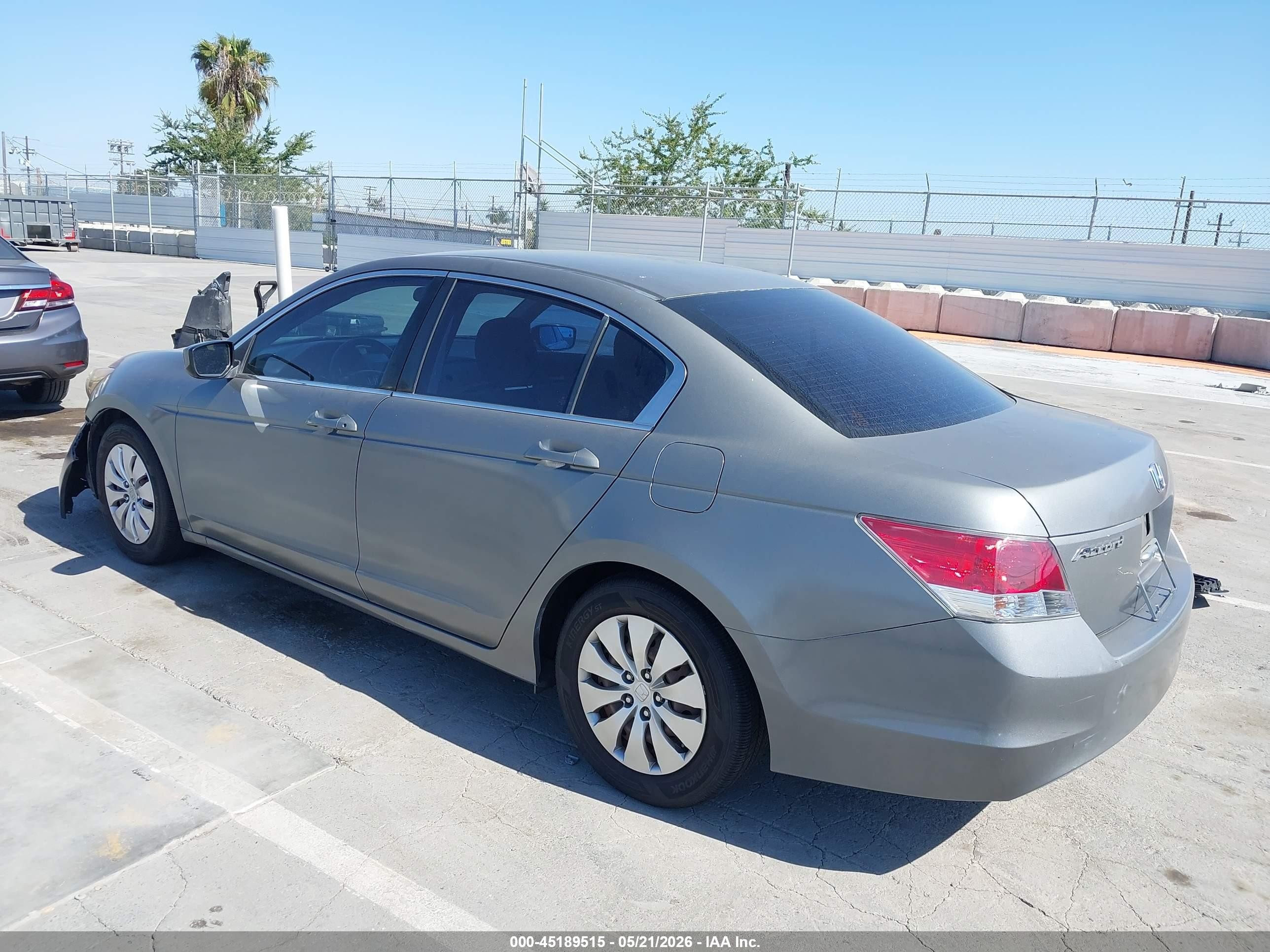 2008 Honda Accord 2.4 Lx Gray vin: JHMCP26398C072121