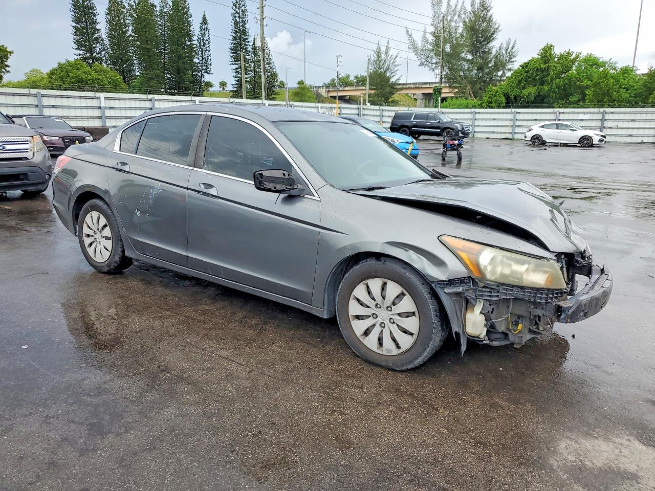 2008 Honda Accord Lx Gray vin: JHMCP26398C074970