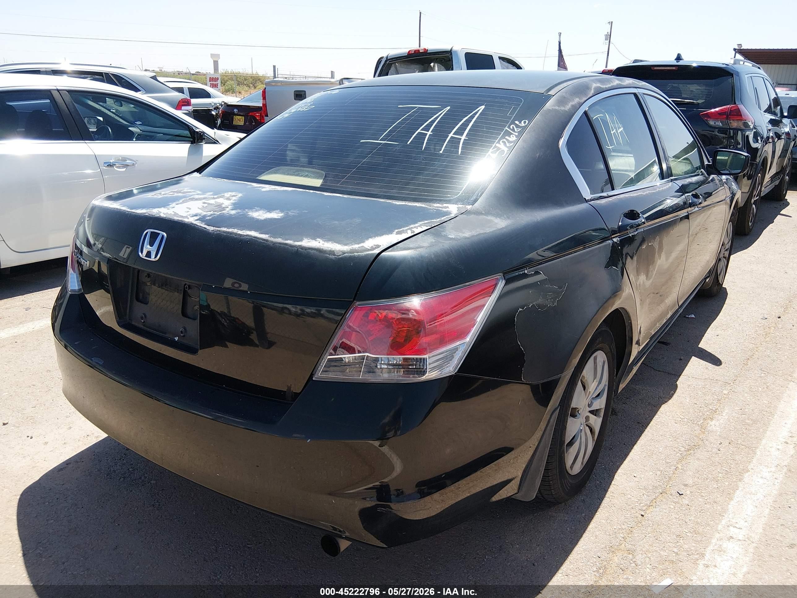 2009 Honda Accord 2.4 Lx Black vin: JHMCP26399C001843