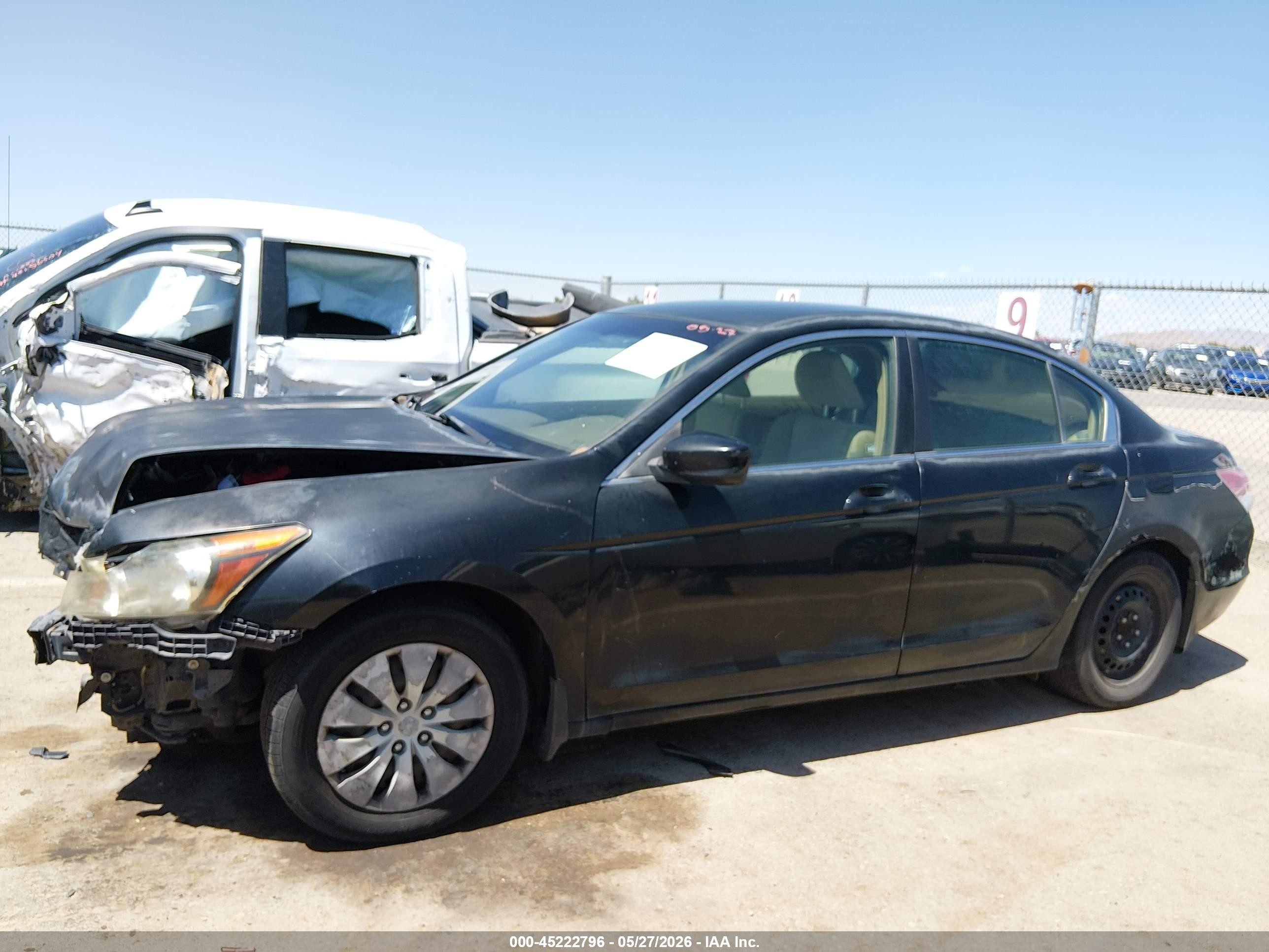 2009 Honda Accord 2.4 Lx Black vin: JHMCP26399C001843