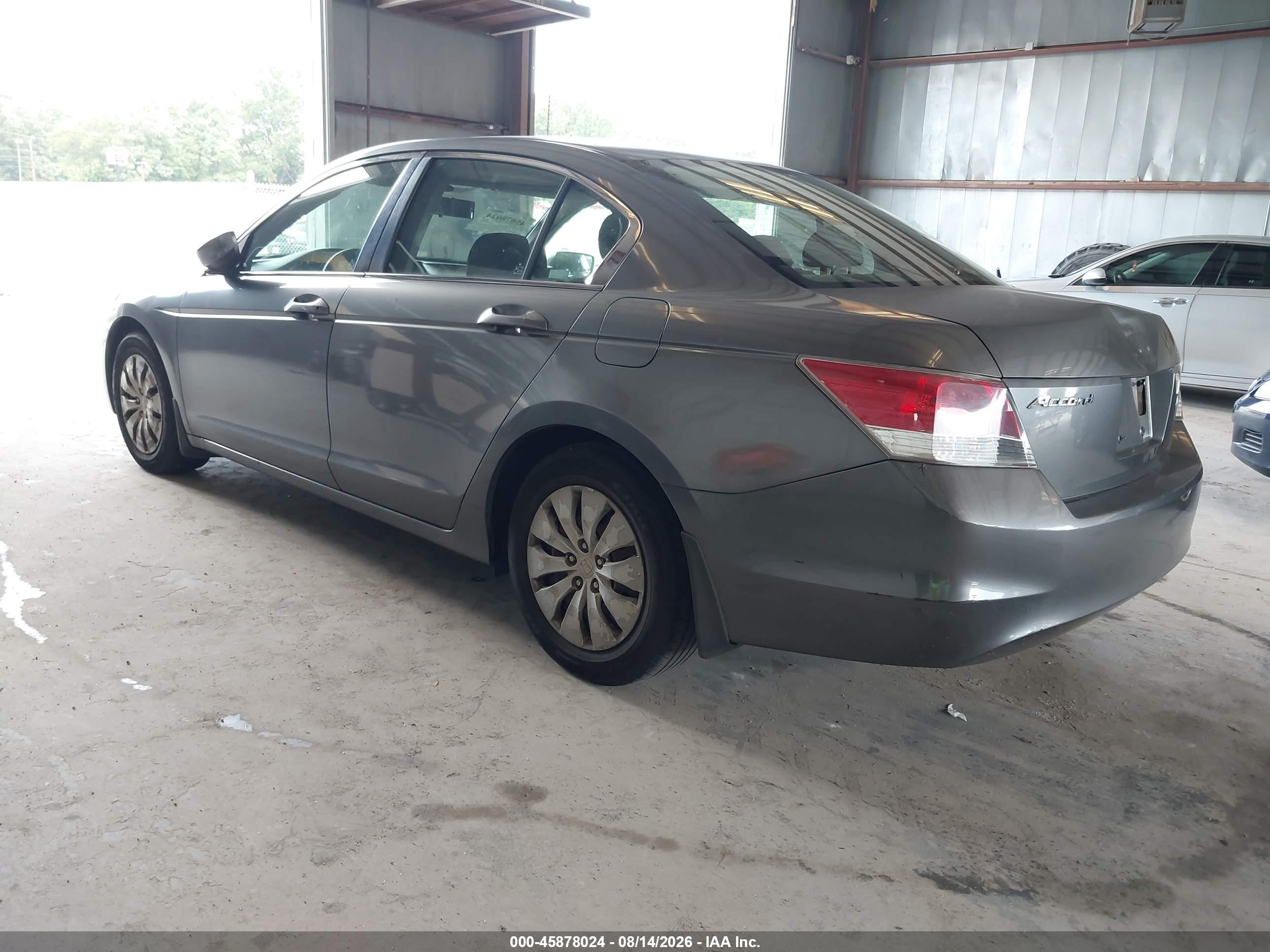2009 Honda Accord 2.4 Lx Gray vin: JHMCP26399C006878