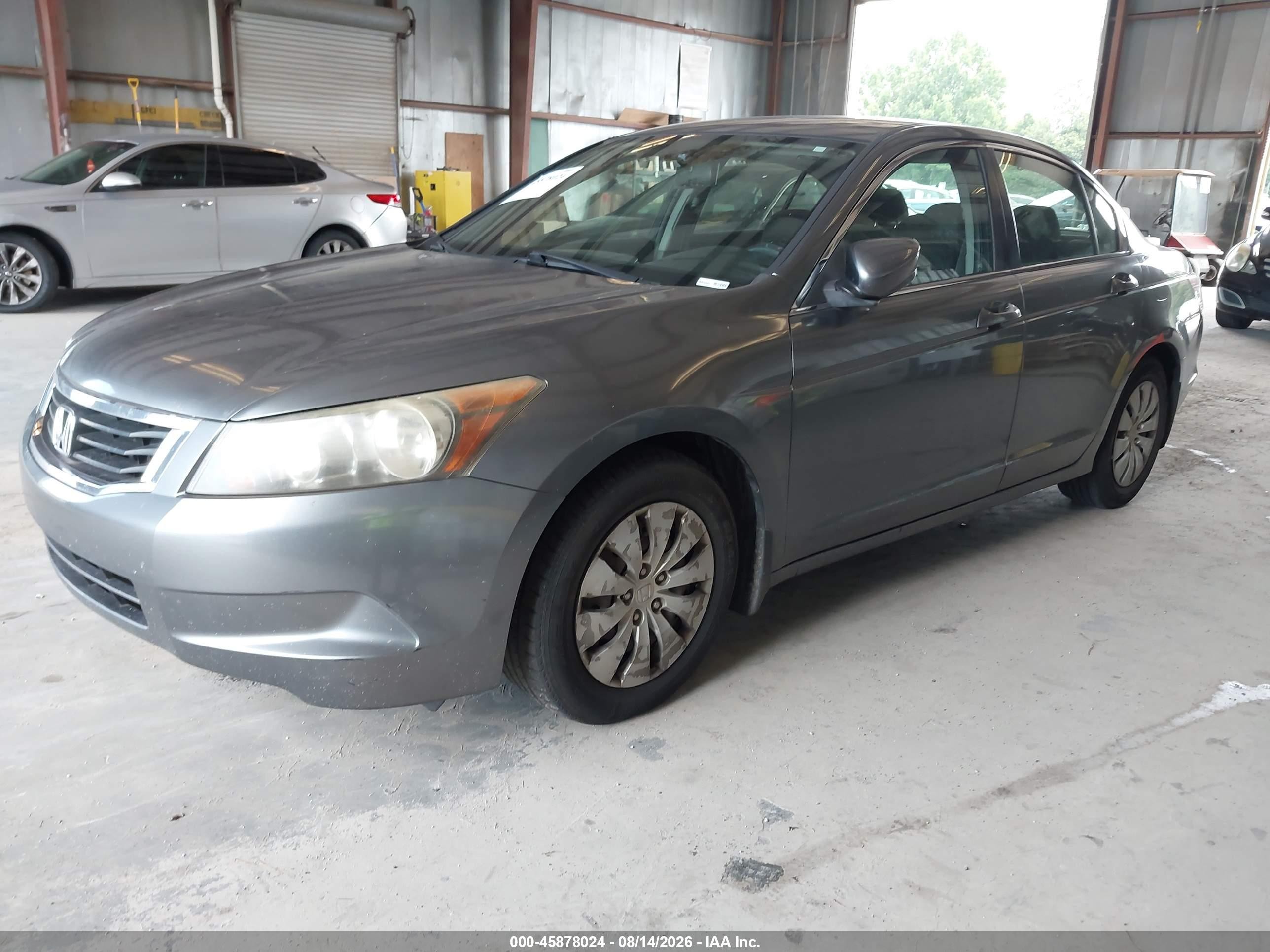 2009 Honda Accord 2.4 Lx Gray vin: JHMCP26399C006878