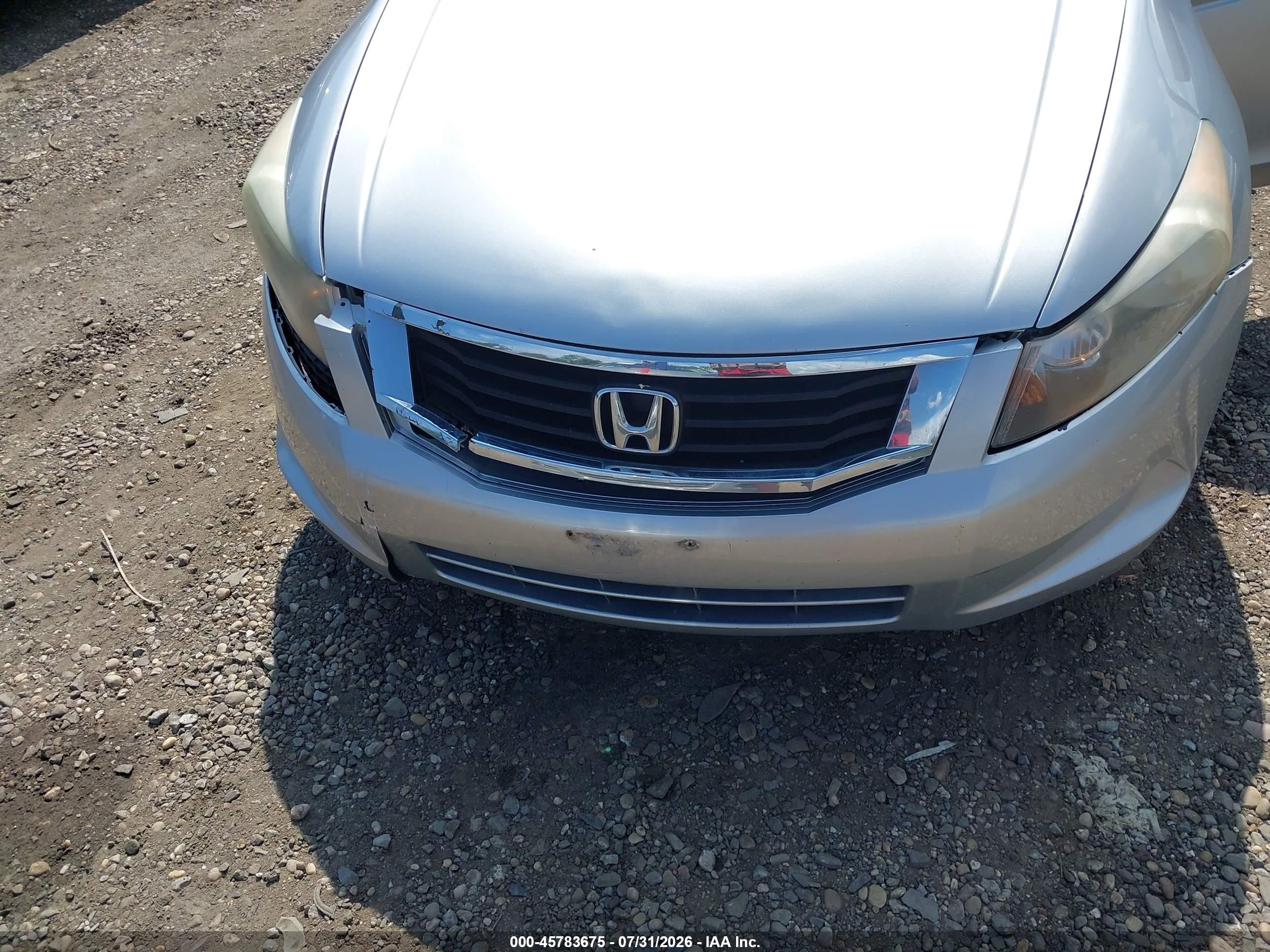 2009 Honda Accord 2.4 Lx Серебряный vin: JHMCP26399C013037
