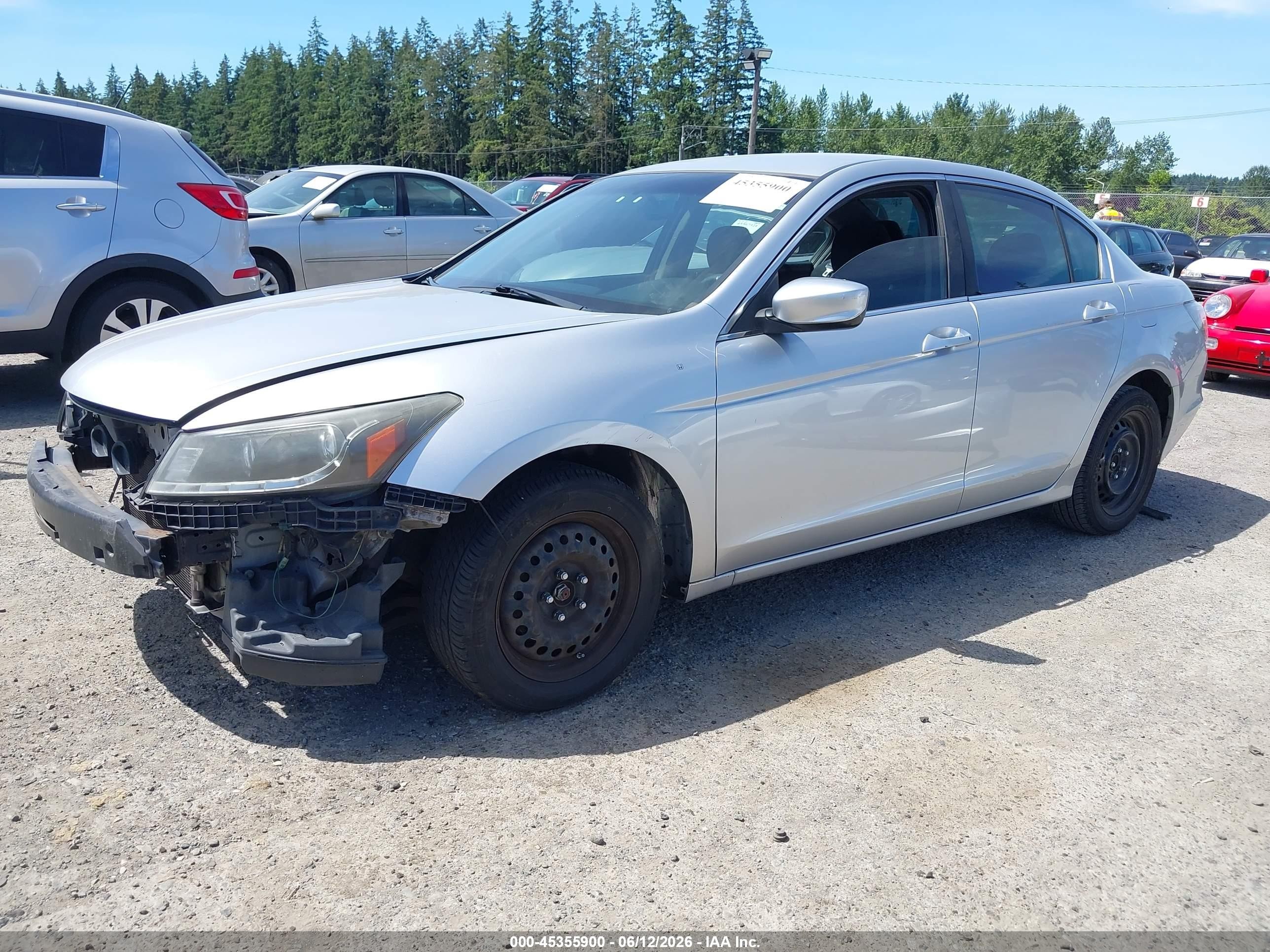 2009 Honda Accord 2.4 Lx Silver vin: JHMCP26399C015029