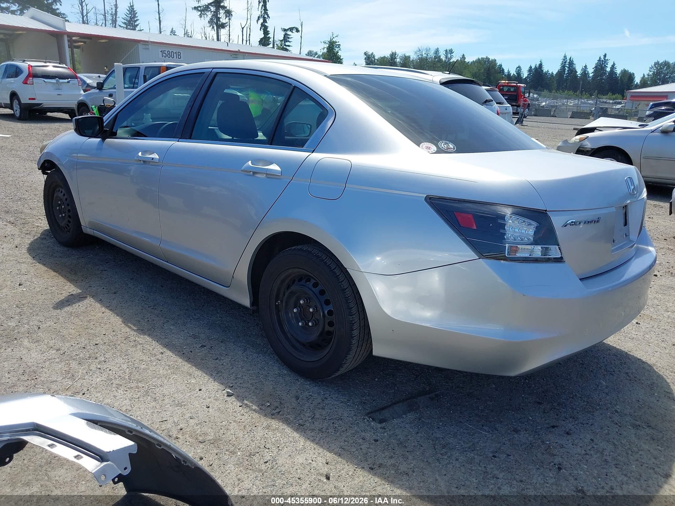 2009 Honda Accord 2.4 Lx Silver vin: JHMCP26399C015029