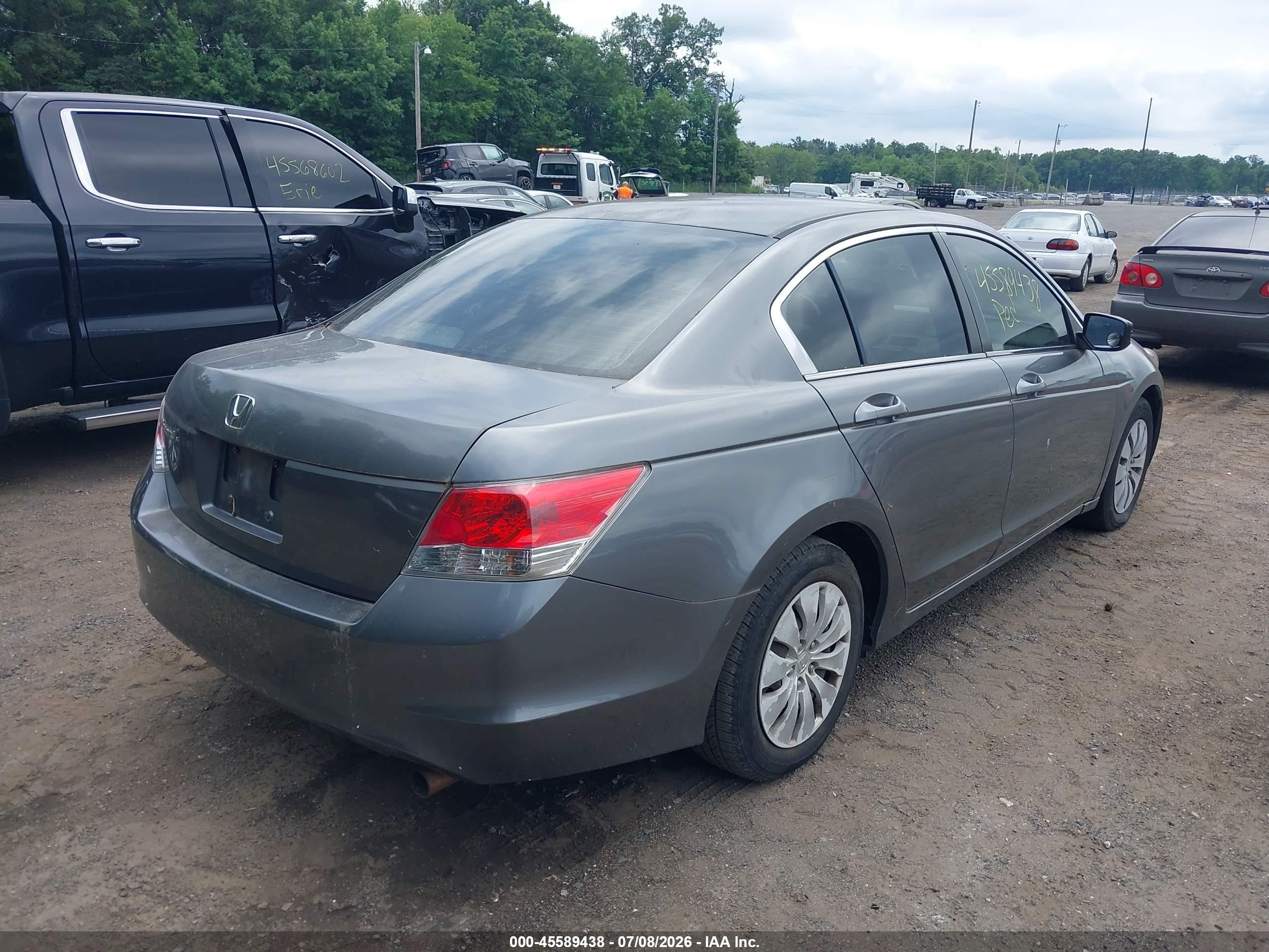 2009 Honda Accord 2.4 Lx Gray vin: JHMCP26399C016861